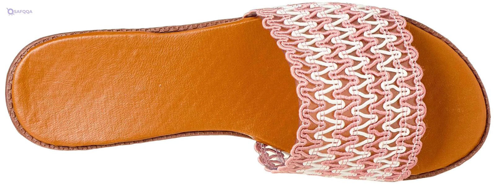 sway 1 c.m slippers,cotton lace fabric strap, - Safqqa Egypt