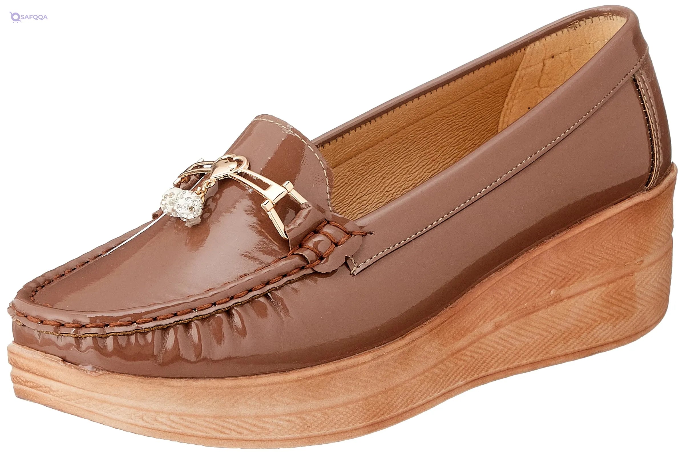 Al Baraem Flat Loafer For Women ,Soft cushioned insole for all-day comfort. - Safqqa