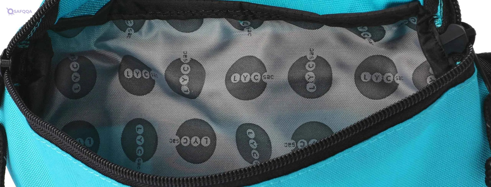 Leather Large Squares Design Handbag With Strong Leather Handle And Leather Shoulder Strap For Women 30x22x10 Cm - Baby Blue - Safqqa Egypt