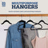 Zober Velvet Hangers 50 Pack - Black for Coats, Pants & Dress Clothes - Non Slip w/ 360 Degree Swivel, Holds up to 10 lbs - Strong Felt Hangers for Clothing - Safqqa