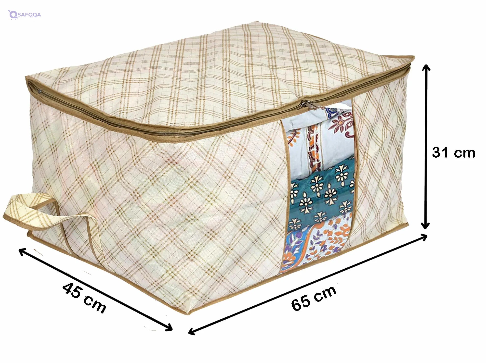 Fun Homes Underbed Storage Bag with Transparent Window - Safqqa