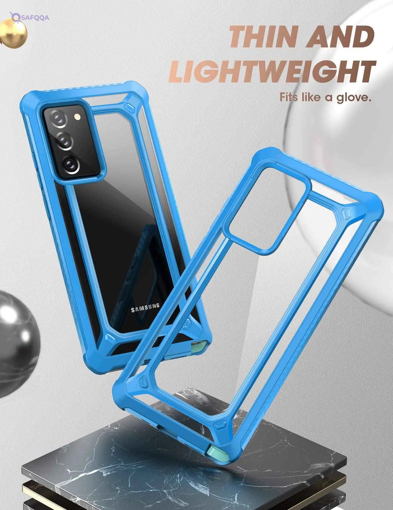 Supcase unicorn beetle exo pro series case for galaxy note 20 (2020 release), premium hybrid protective clear bumper case without built-in screen protector - Safqqa Egypt