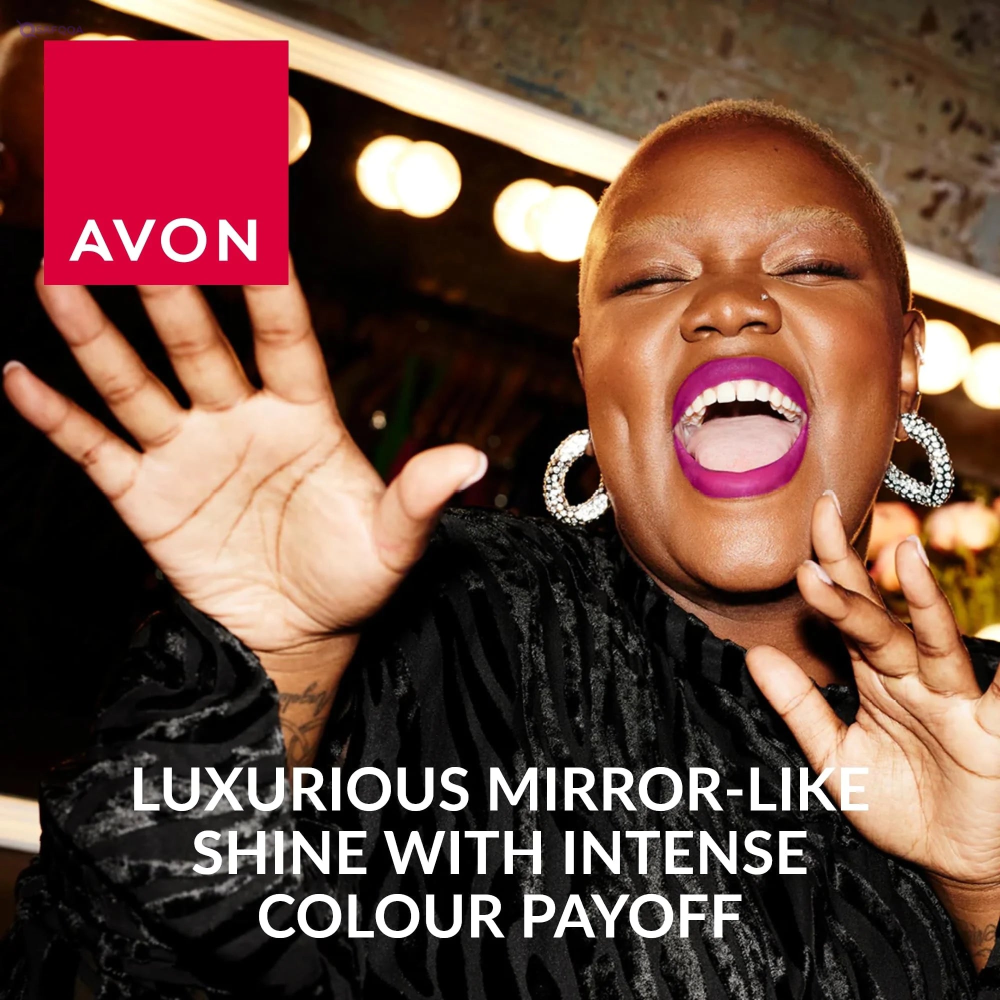 Avon Hydramatic Shine Lipstick 3.6 g, Scarlet - Safqqa