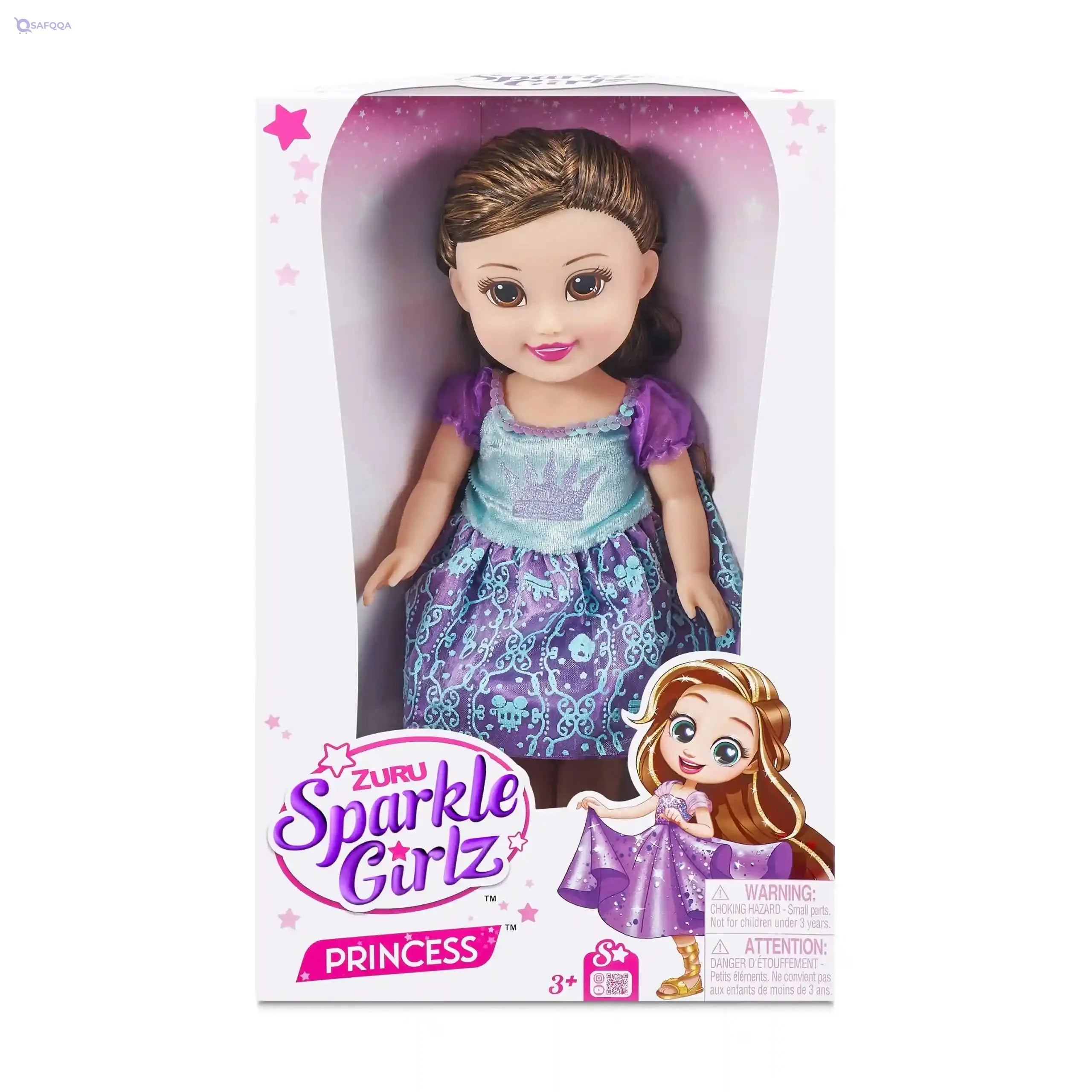 Zuru sparkle girlz 13" sparkle cutie princess doll - assorted color - Safqqa Egypt