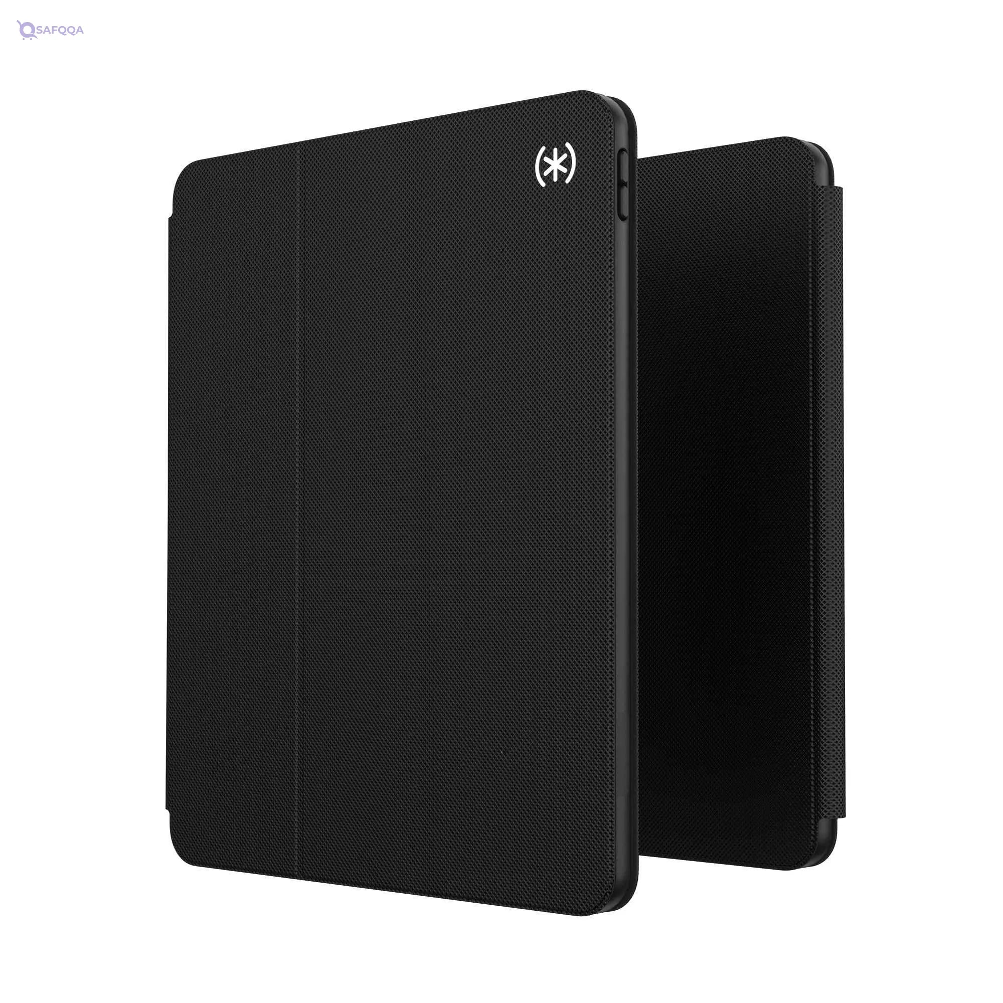 Speck Presidio PRO Folio Case for iPad 2021 / iPad Pro (2018–2020) 12.9-Inch – Black, Microban Protection - Safqqa