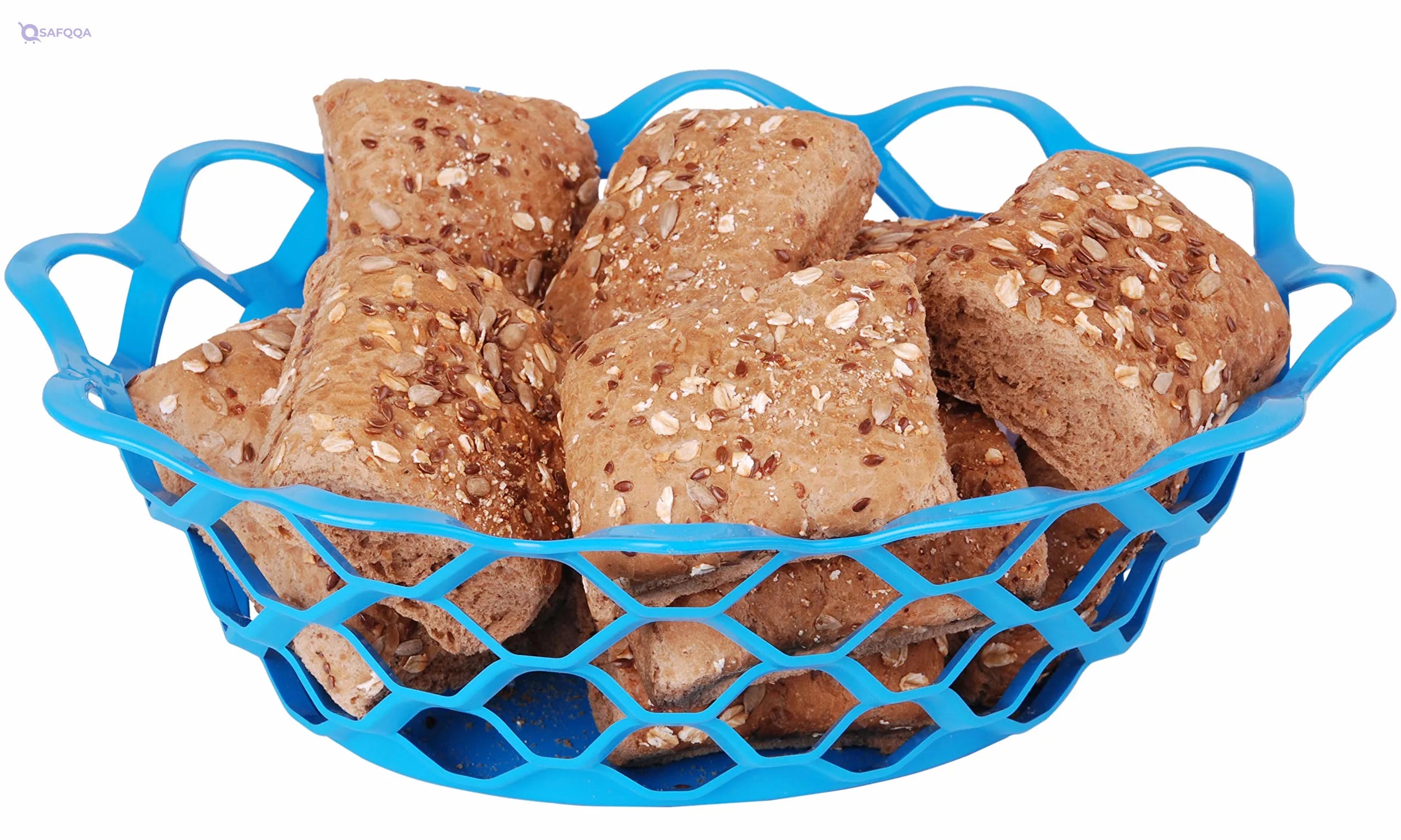 Mintra Home Plastic Bread Or Fruit Serving Oval Basket, Storage Basket, Food Basket ,For Kitchen Countertop and Dining Table - Safqqa