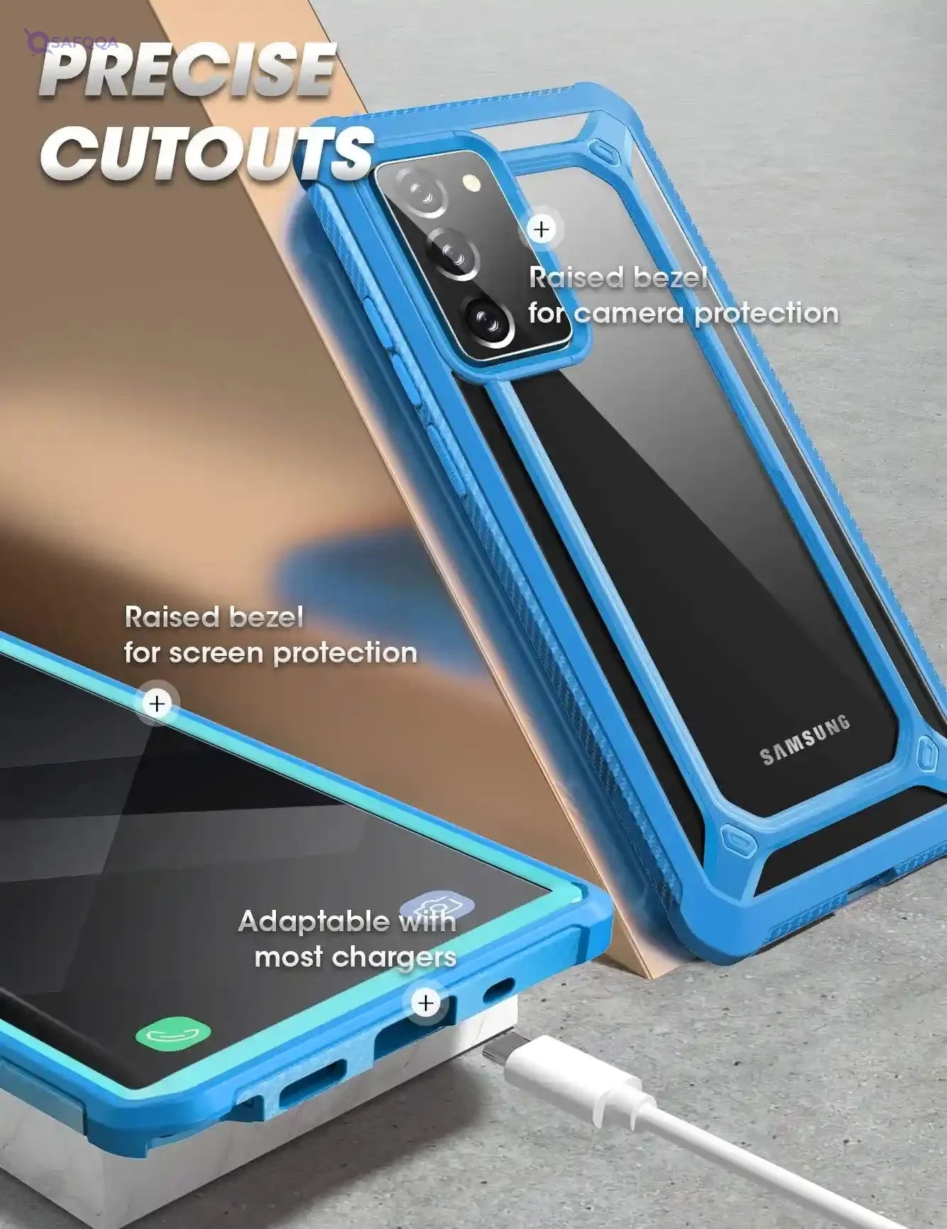 Supcase unicorn beetle exo pro series case for galaxy note 20 (2020 release), premium hybrid protective clear bumper case without built-in screen protector - Safqqa Egypt