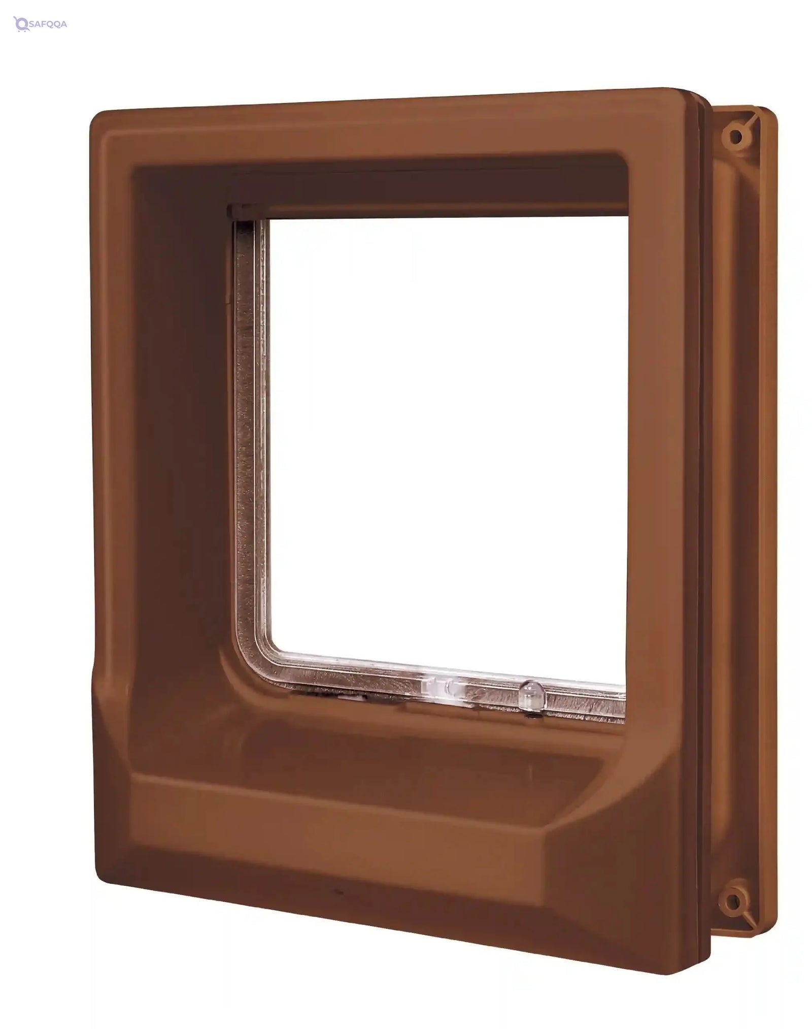 Zolux Magnetic Cat-Flap For Wooden Door - Brown - Safqqa
