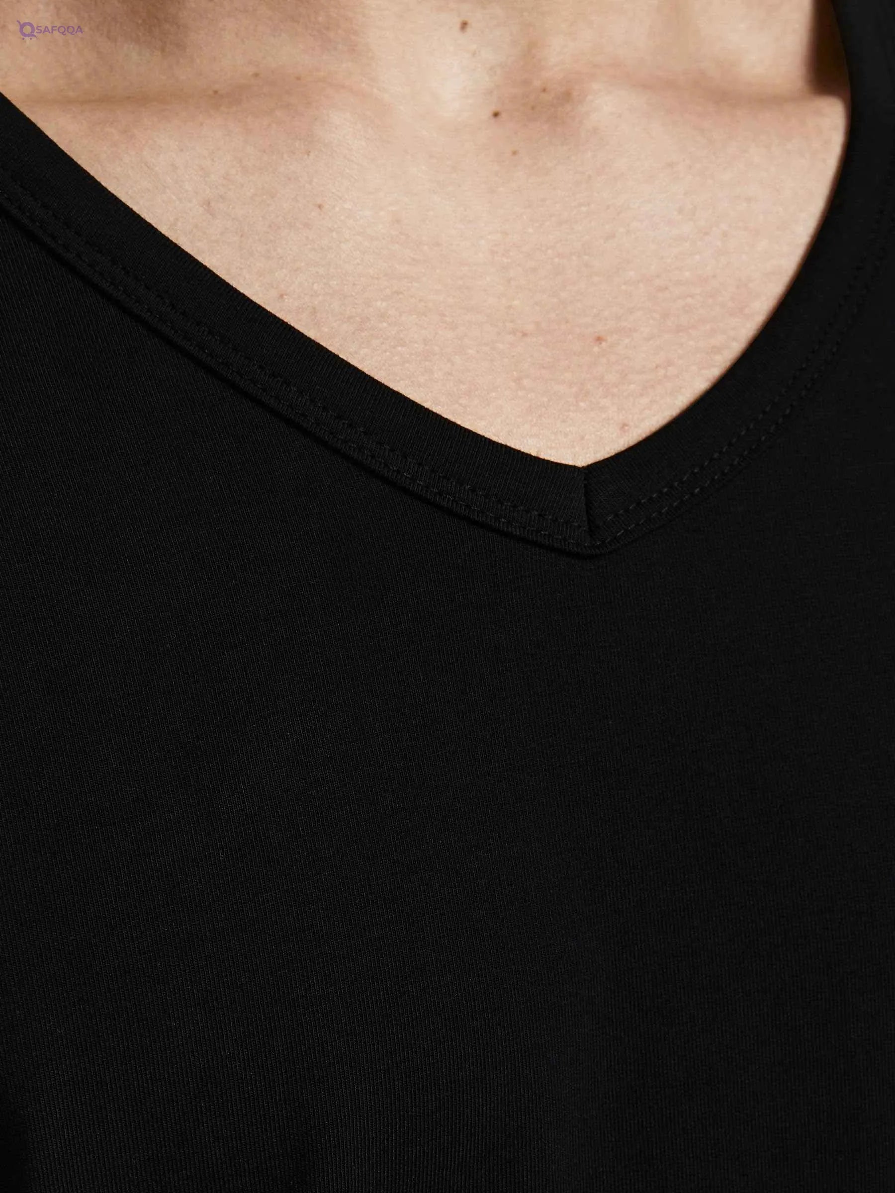 JACK & JONES T-Shirts For Men's Basic V-Neck Short-Sleeves T-Shirts - Safqqa