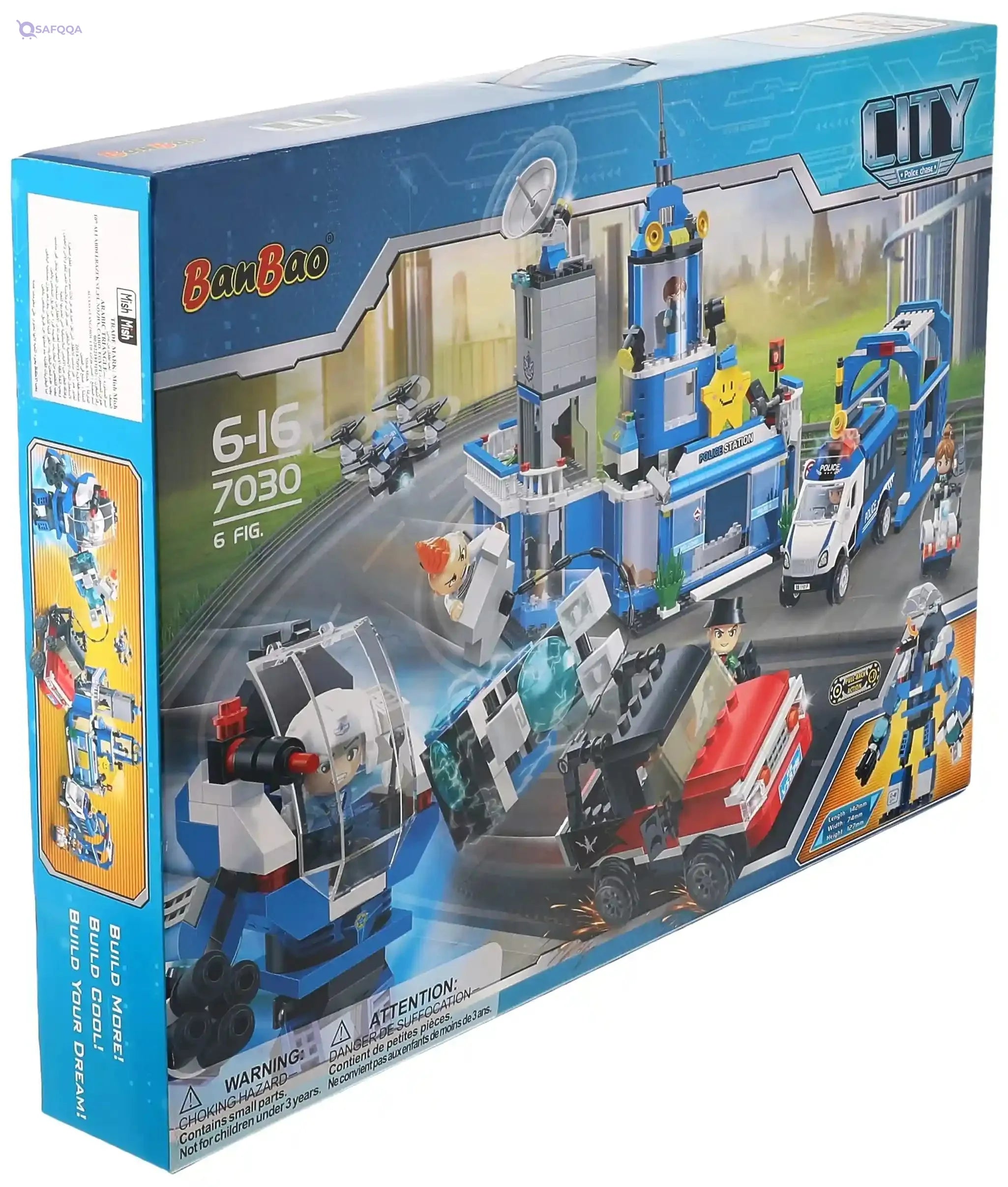 BanBao Police Station Classic Model Building Blocks Set - City Construction - Safqqa Egypt