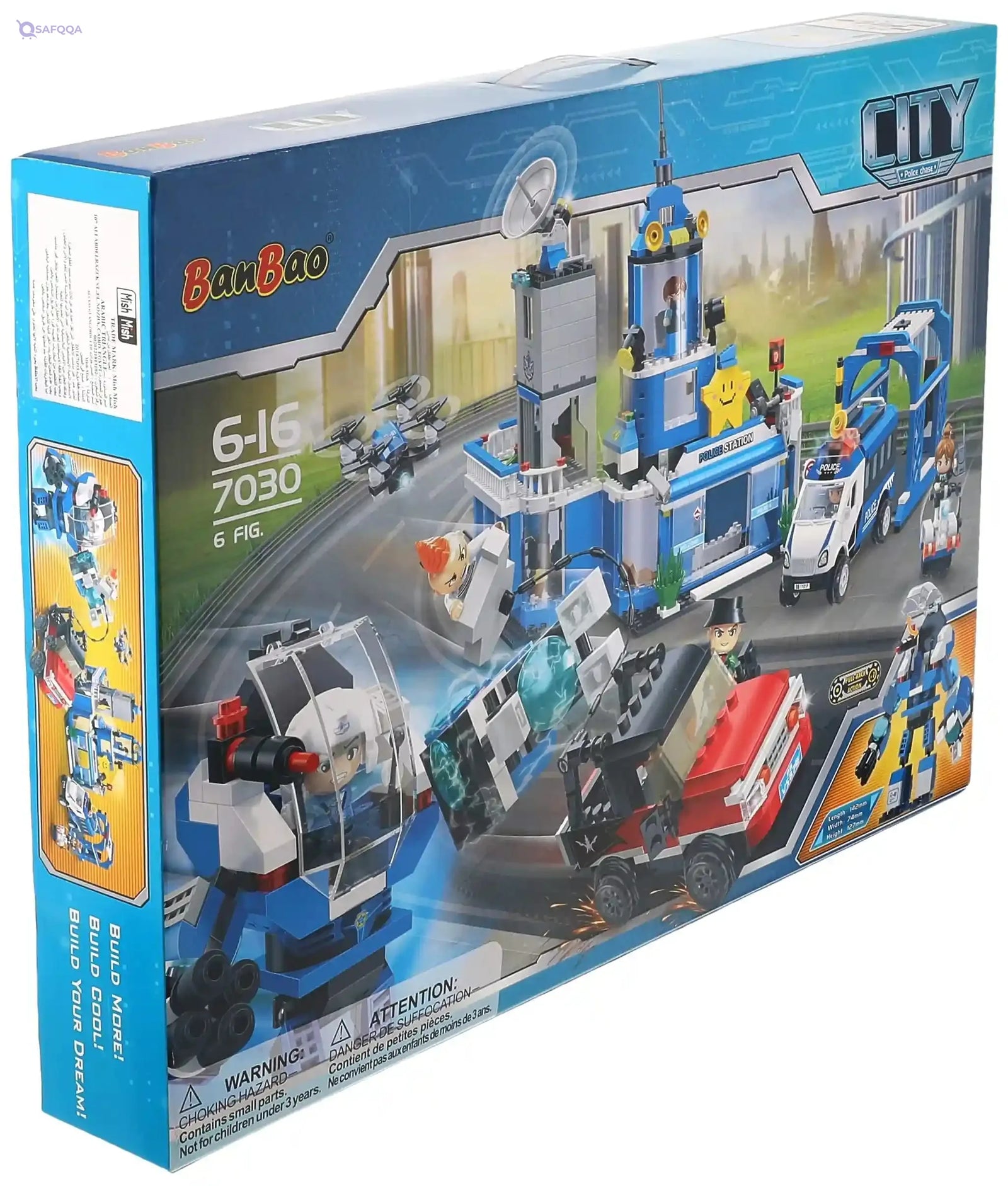 BanBao Police Station Classic Model Building Blocks Set - City Construction - Safqqa Egypt