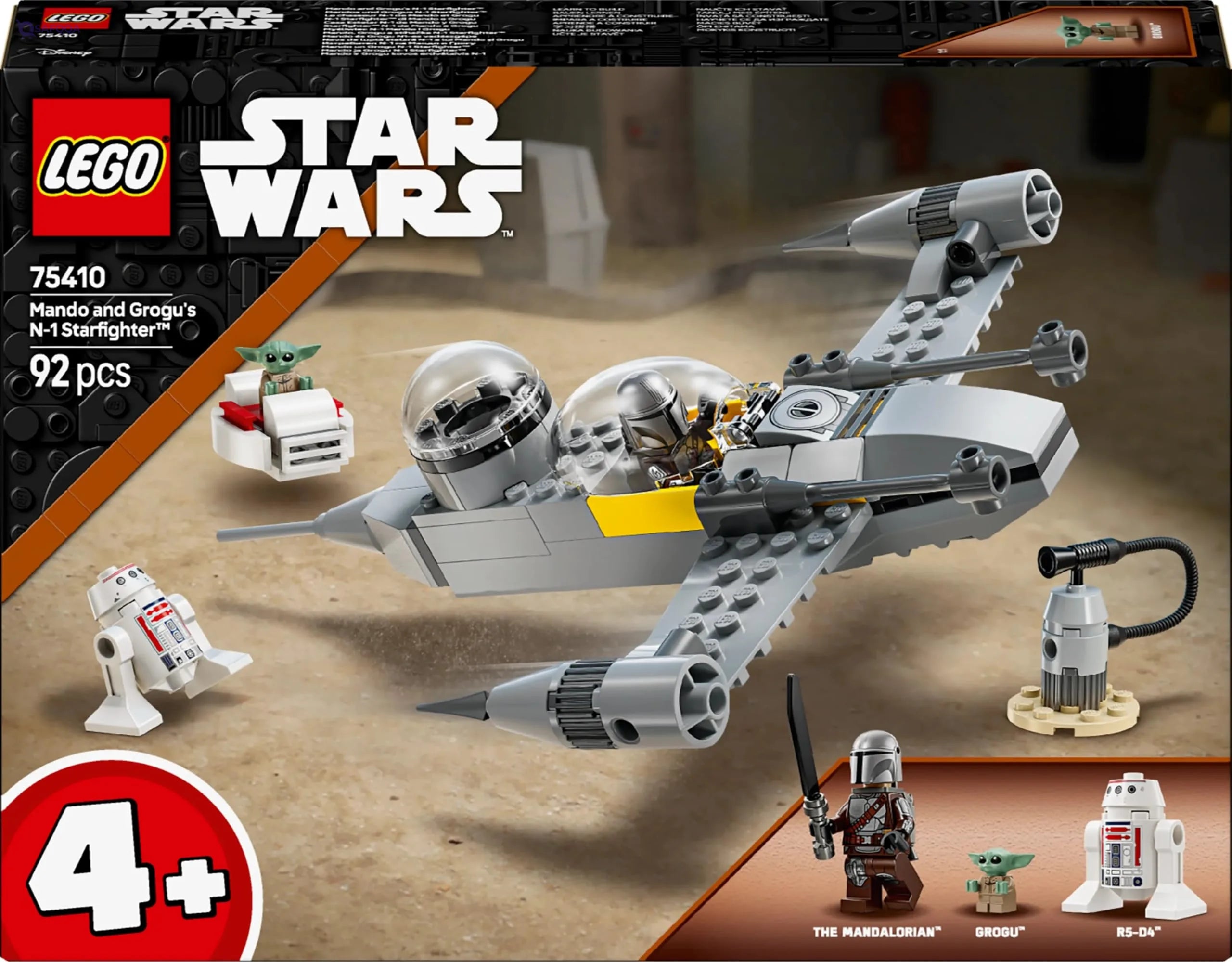 Lego Star Wars 75410 Mando & Grogu N-1 Starfighter Set with Minifigures - Safqqa