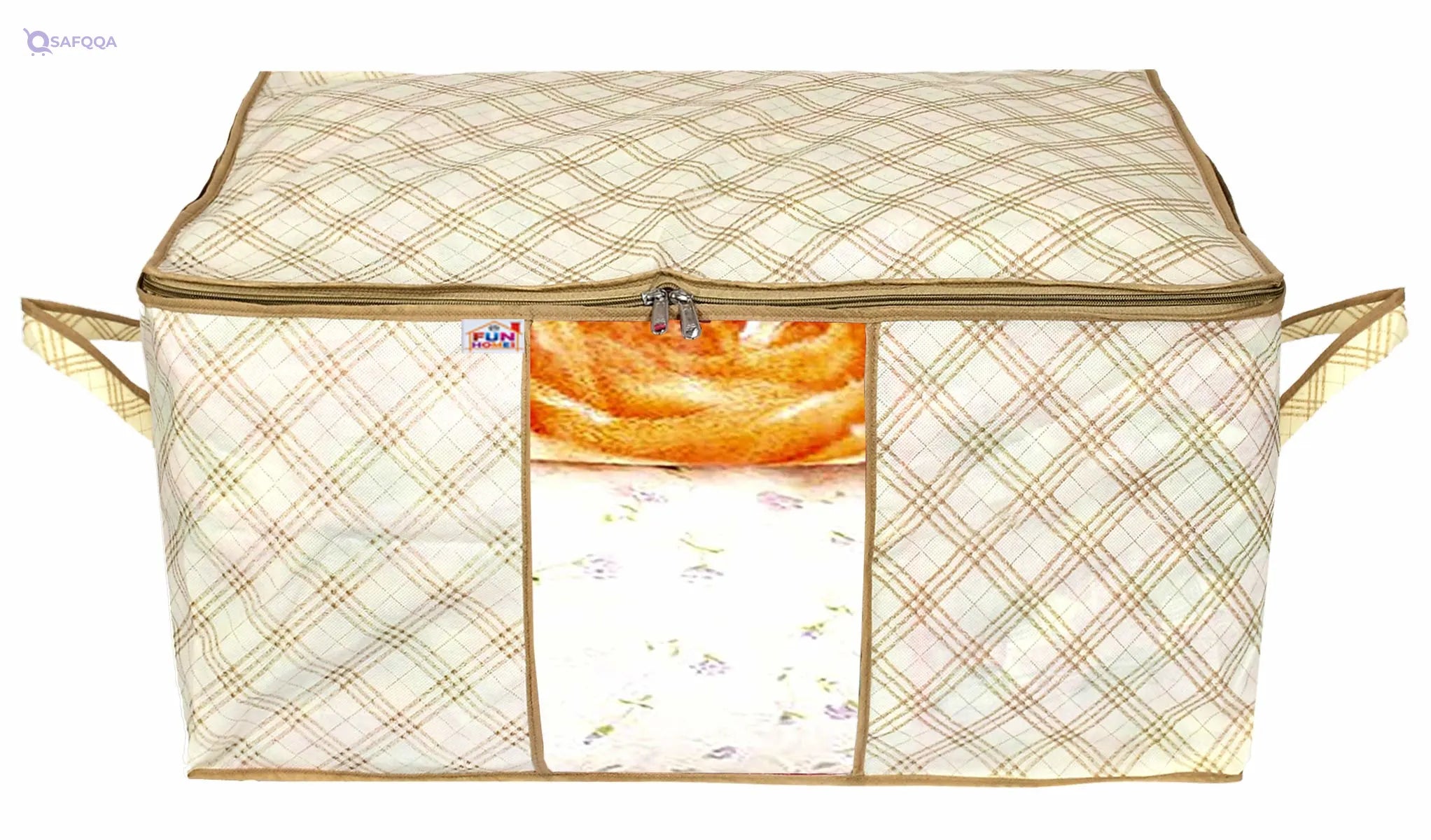 Fun Homes Underbed Storage Bag with Transparent Window - Safqqa