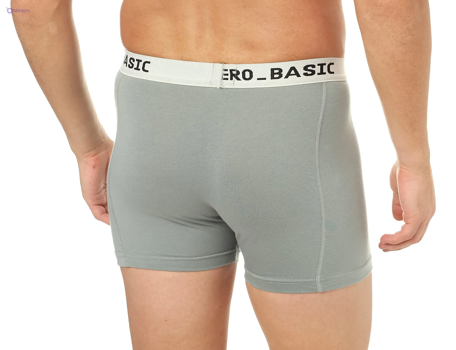 Hero Basic Men’s Set – 3 Double V-Neck T-Shirts + Free Boxer (Pack of 4) - Safqqa