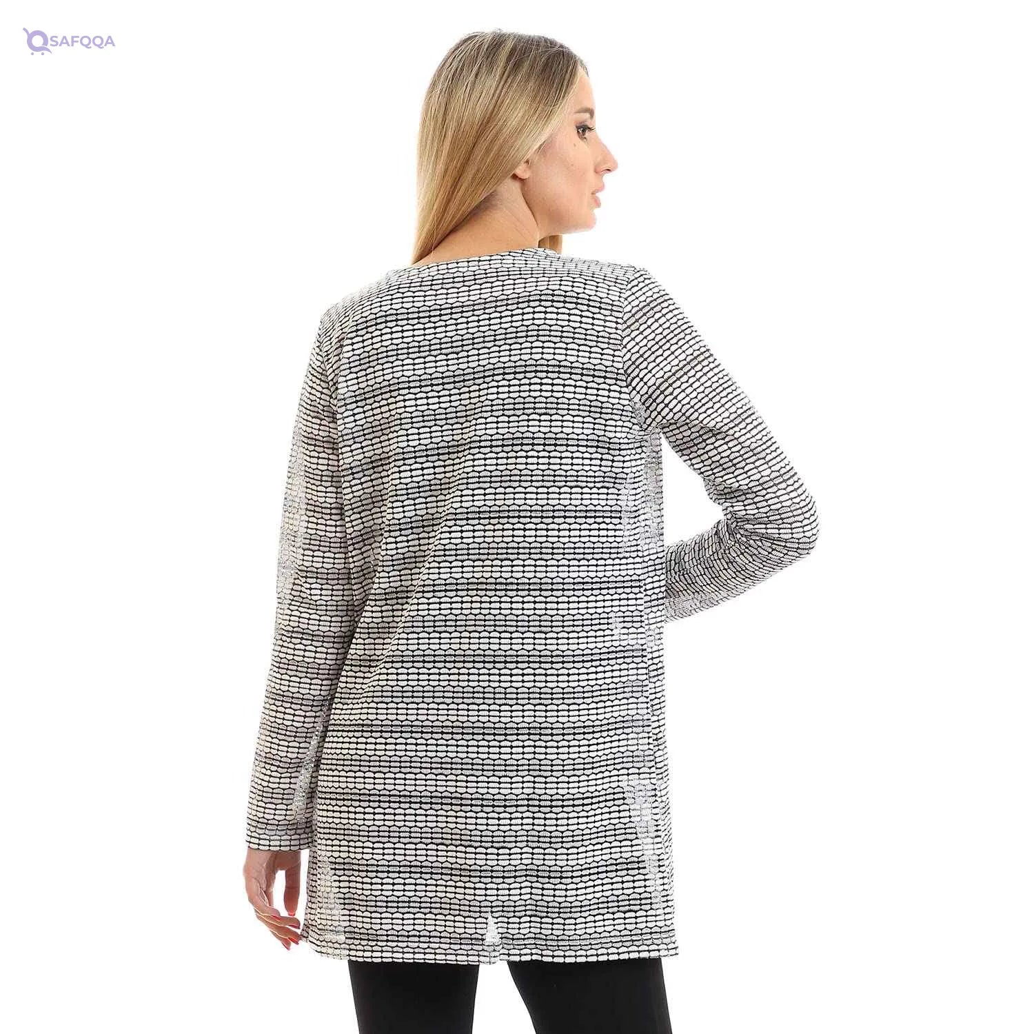 Jamila Women Side Pockets Short Cardigan SWEATER - Safqqa Egypt