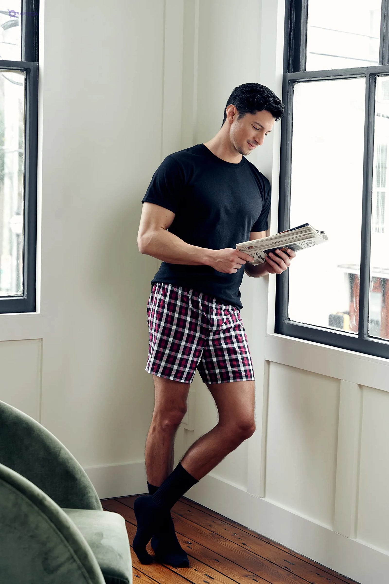 Gildan Men’s Crew T-Shirts Underwear - Safqqa