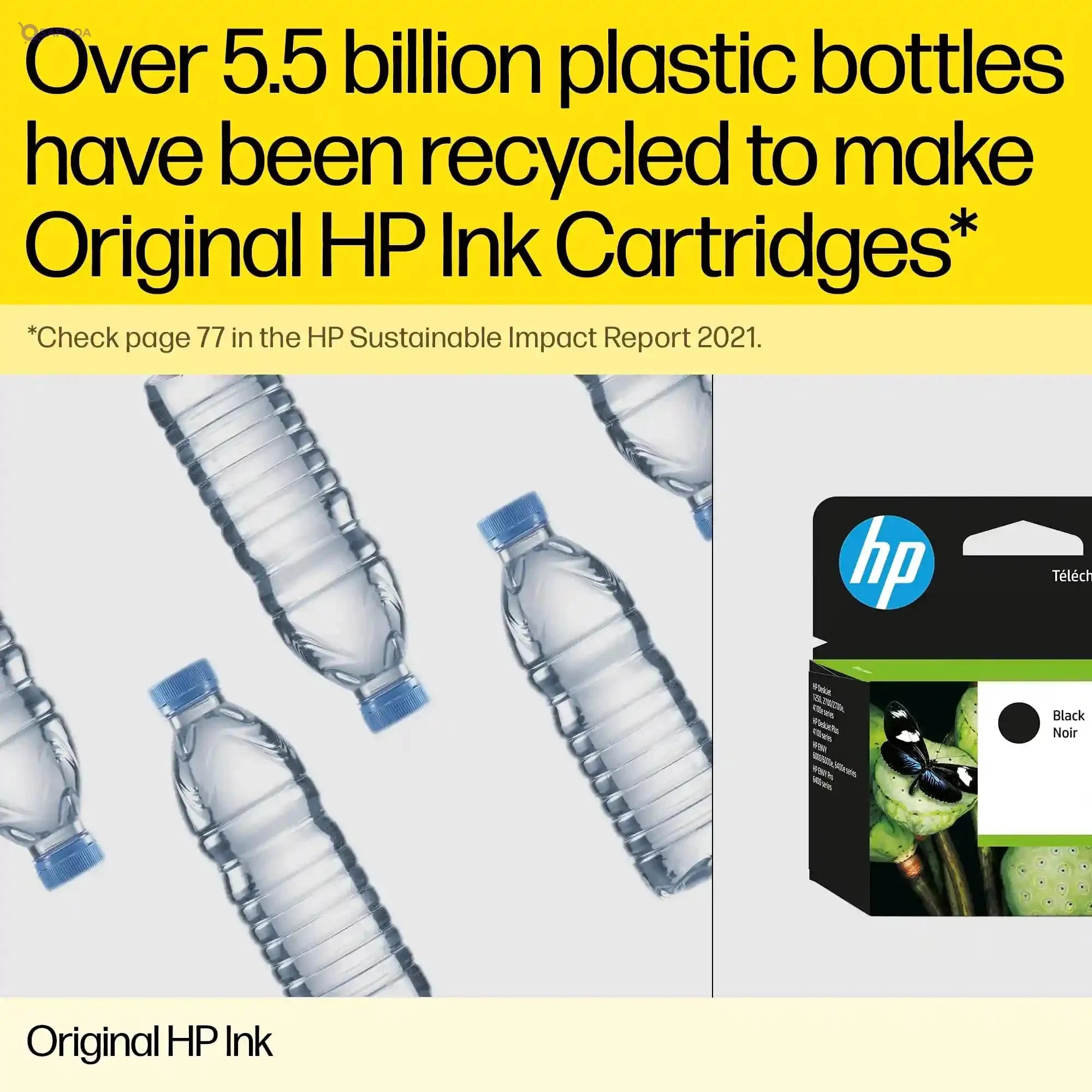HP 655 Yellow Original Ink Advantage Cartridge - CZ112AE - Safqqa Egypt