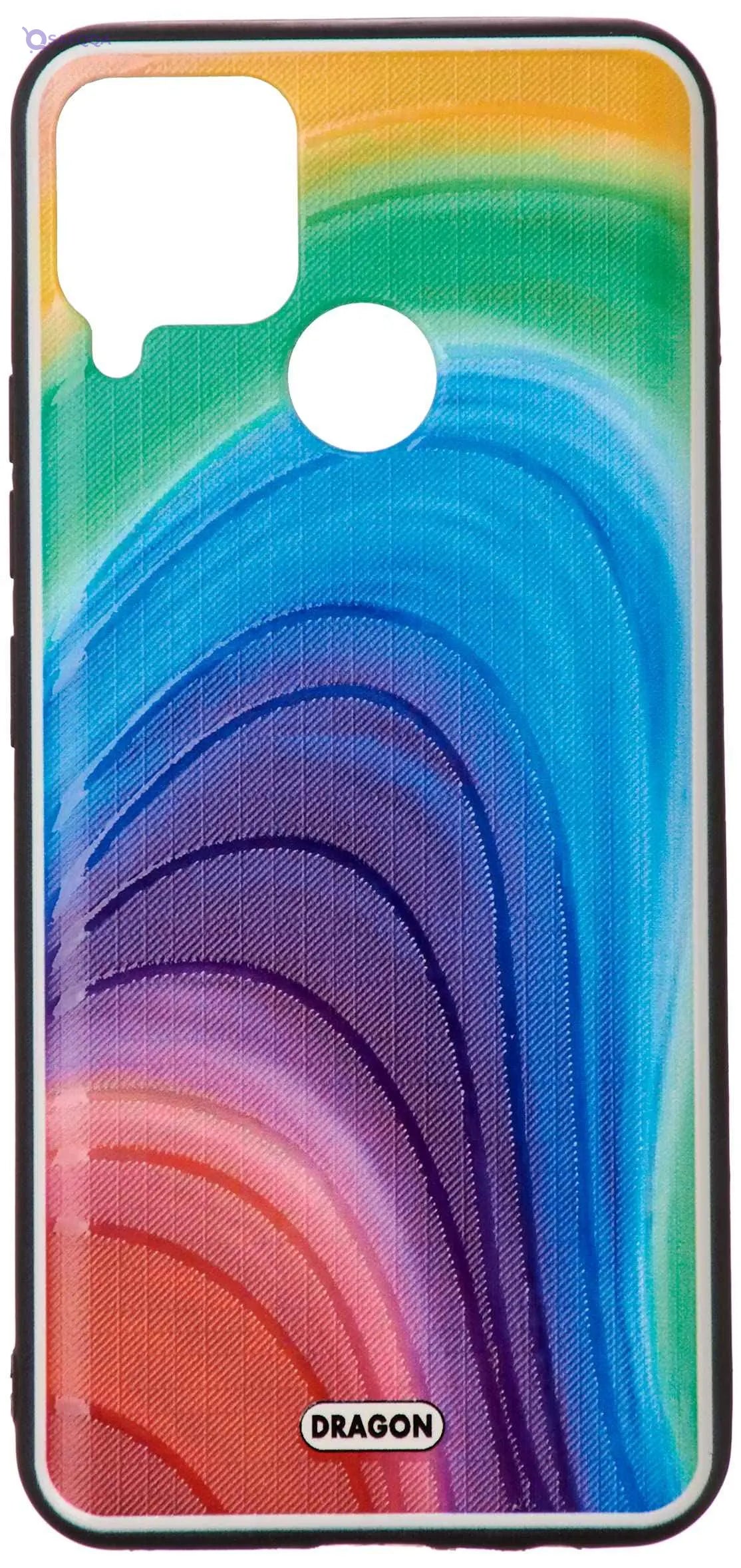 Dragon 3D Hard Slim creative Case Rainbow For Realme C15 Multicolor - Safqqa Egypt