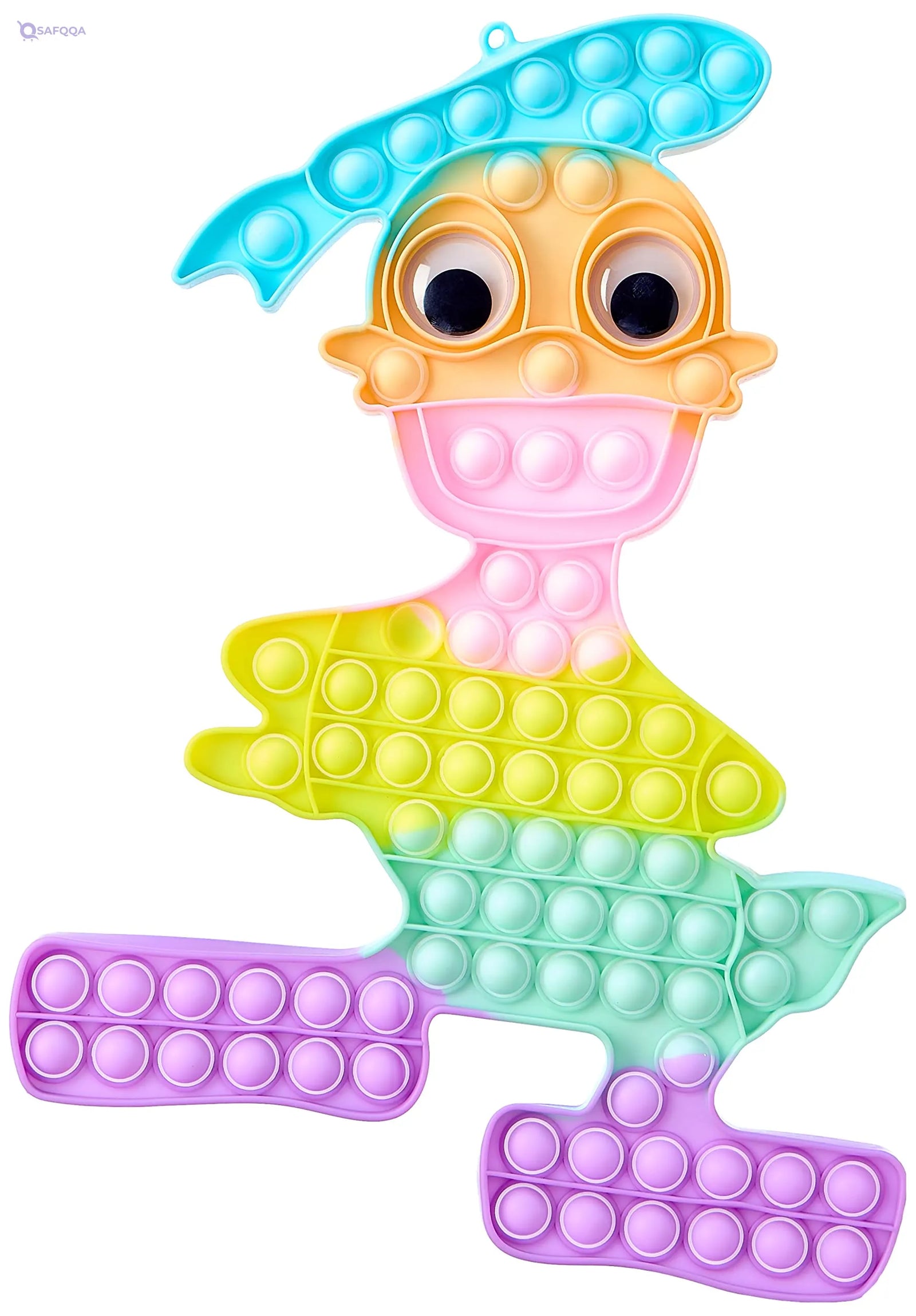 Bingo Pop It In The Shape Of a Duck , Made from soft, durable, and non-toxic silicone - Safqqa