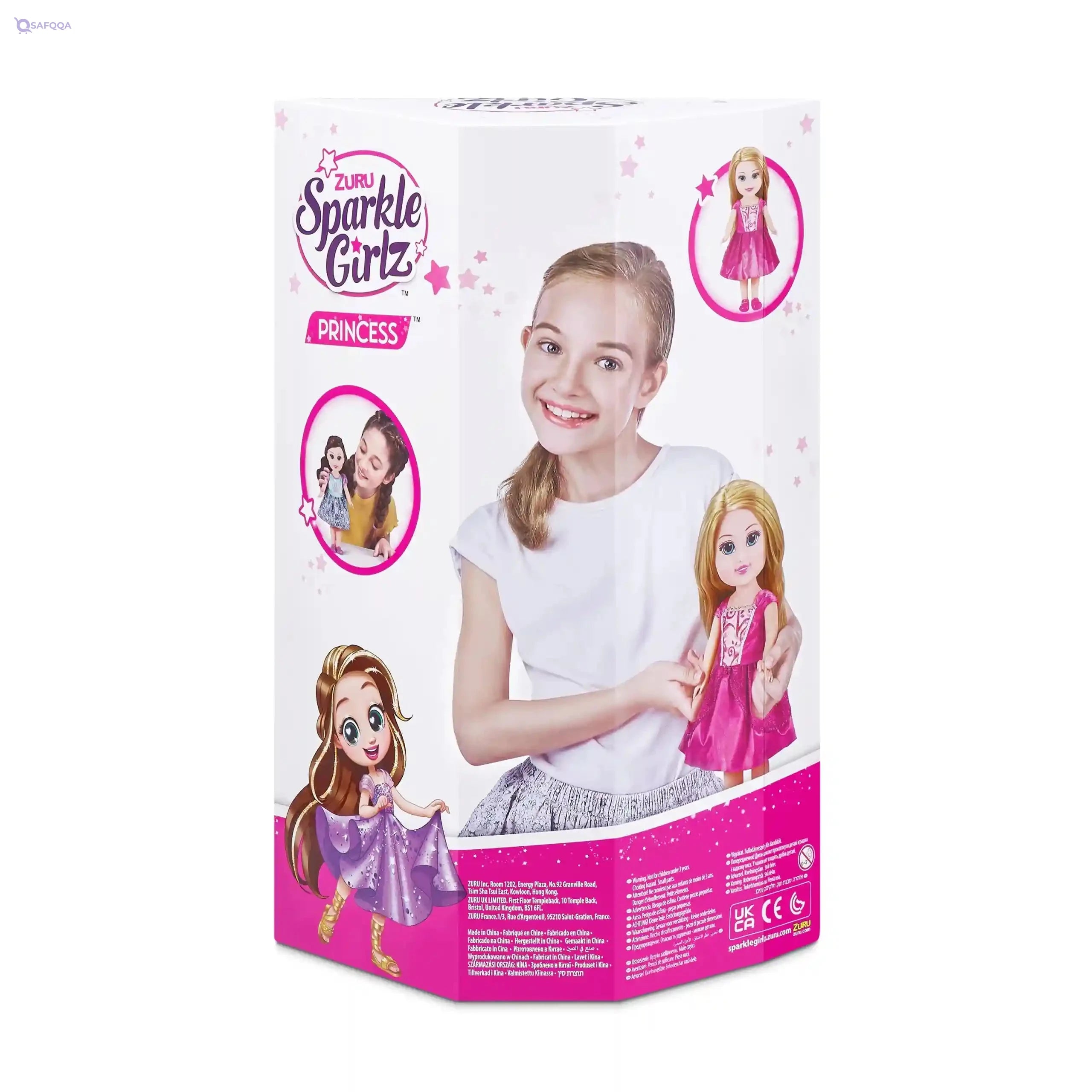 Zuru sparkle girlz 13" sparkle cutie princess doll - assorted color - Safqqa Egypt