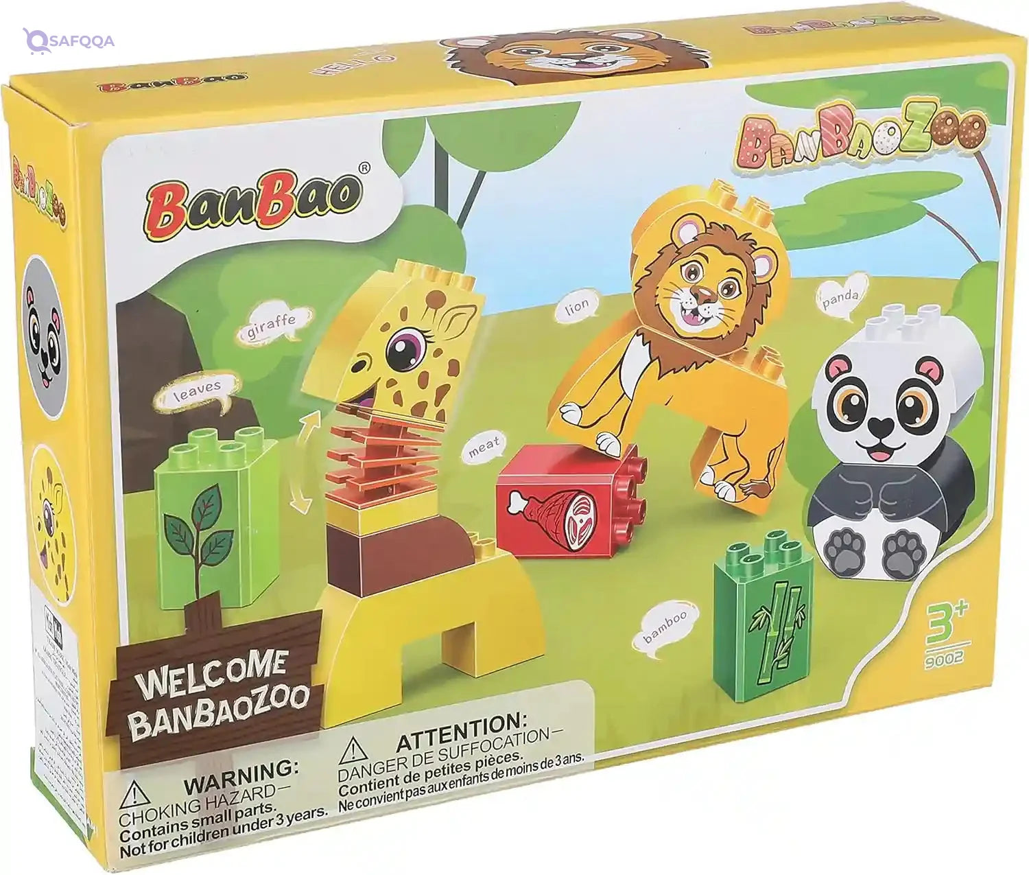 BanBao Zoo Animals Big Blocks for Toddlers - Safqqa Egypt