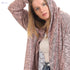 JAMILA Women’s Hooded Winter Cardigan Sweater – Open Neckline - Safqqa