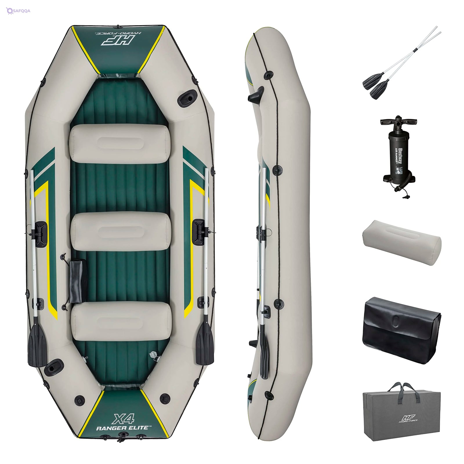 Bestway Hydro-Force Inflatable Ranger Elite X4 Raft Set - Safqqa