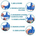 Maya 08014 Industrial Mop Holder - Blue - Safqqa Egypt