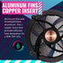 Cooler Master i71C RGB Intel Low Profile CPU Air Cooler, Anodized Black Aluminum Fins, Copper Insert Base, MF120 RGB 4 Pin Lighting Fan for Intel LGA1151, RR-I71C-20PC-R1, Copper Base - Safqqa