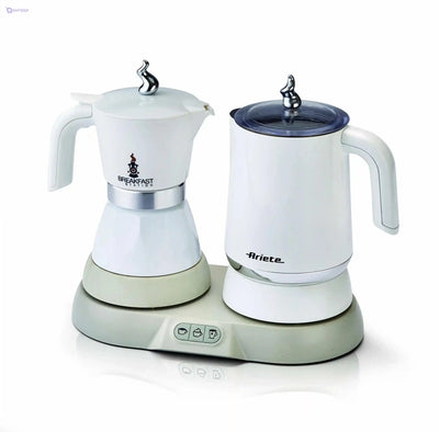 Ariete 1344, Breakfast Station, 3 Products in 1: Moka Pot, Kettle, Hot and Cold Milk Frother - Safqqa
