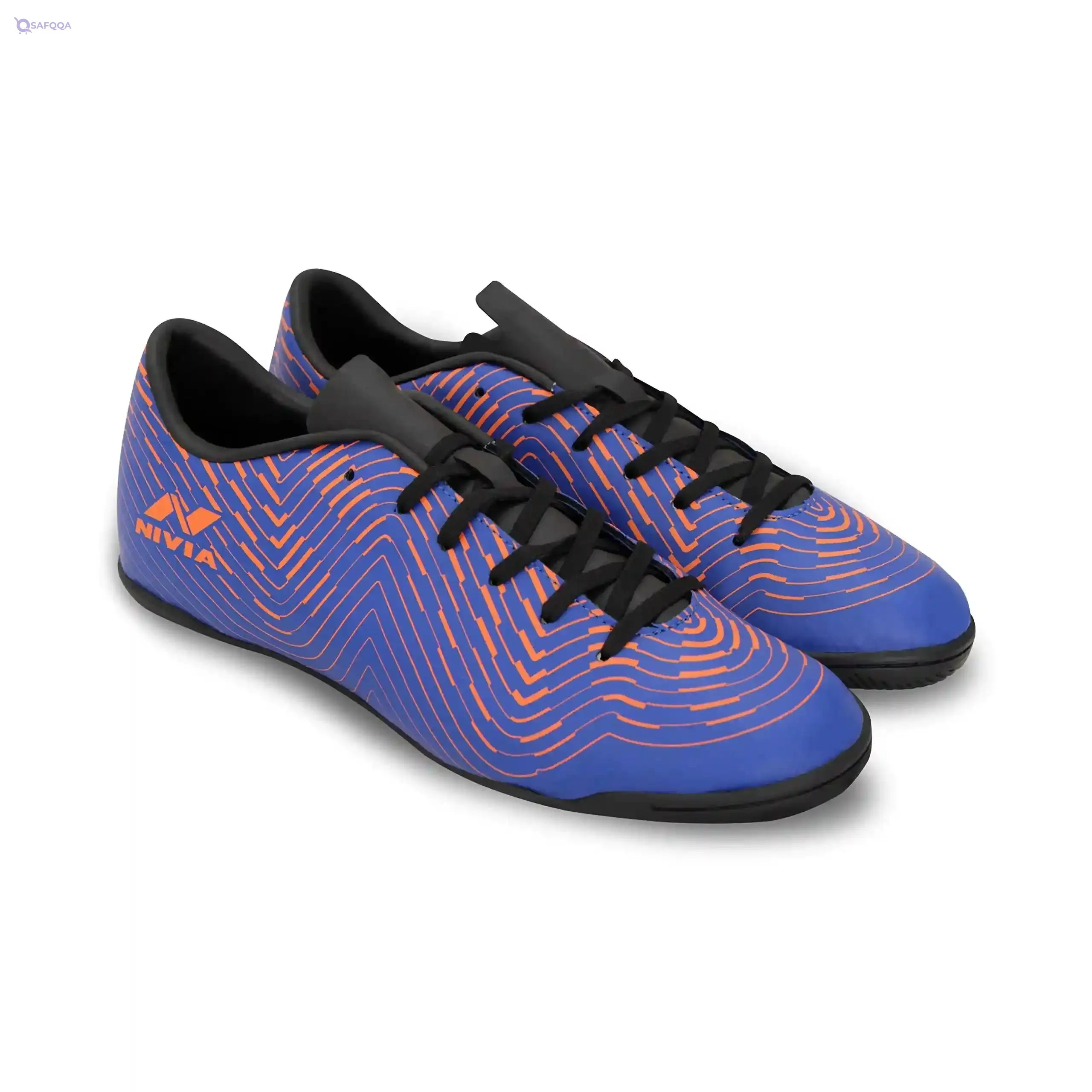 NIVIA Boys Soccer Shoes- Blue * Orange - Safqqa Egypt