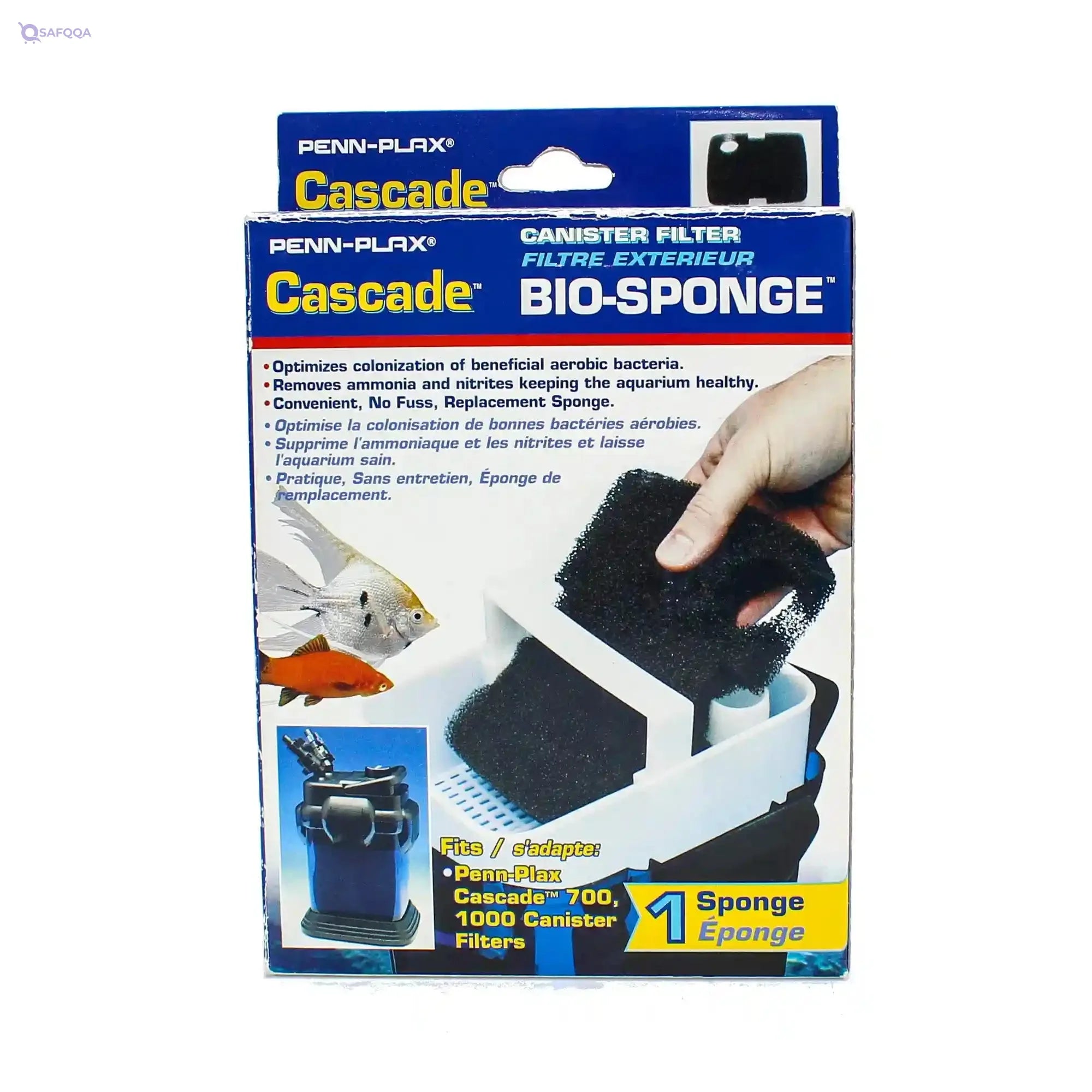 Penn-Plax Cascade 700/1000 GPH Canister Filter Bio Sponge Replacement - 1 Pack for Aquariums - Safqqa Egypt