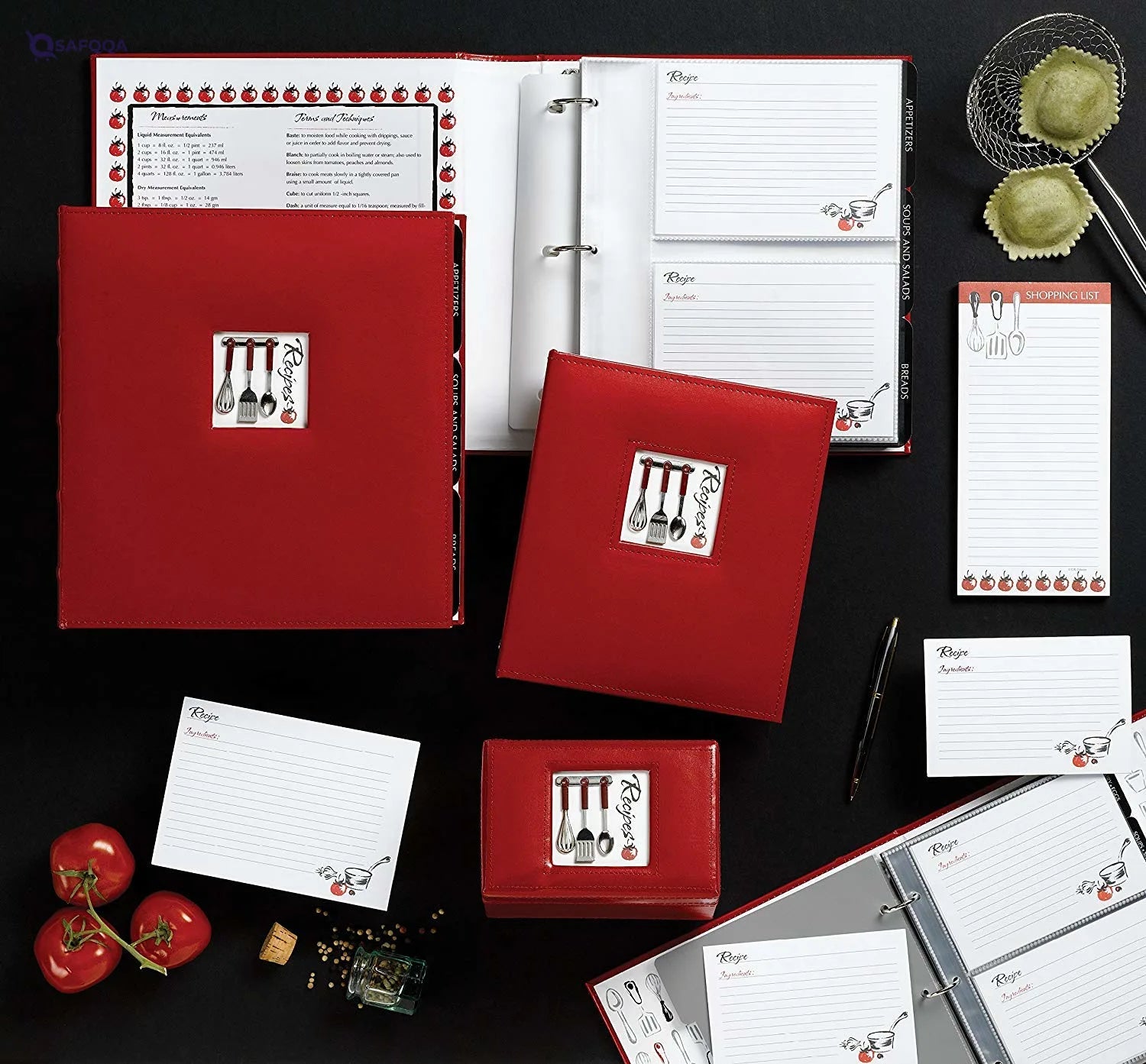 C.R. Gibson Recipe Binder – Organize Your Recipes - Safqqa