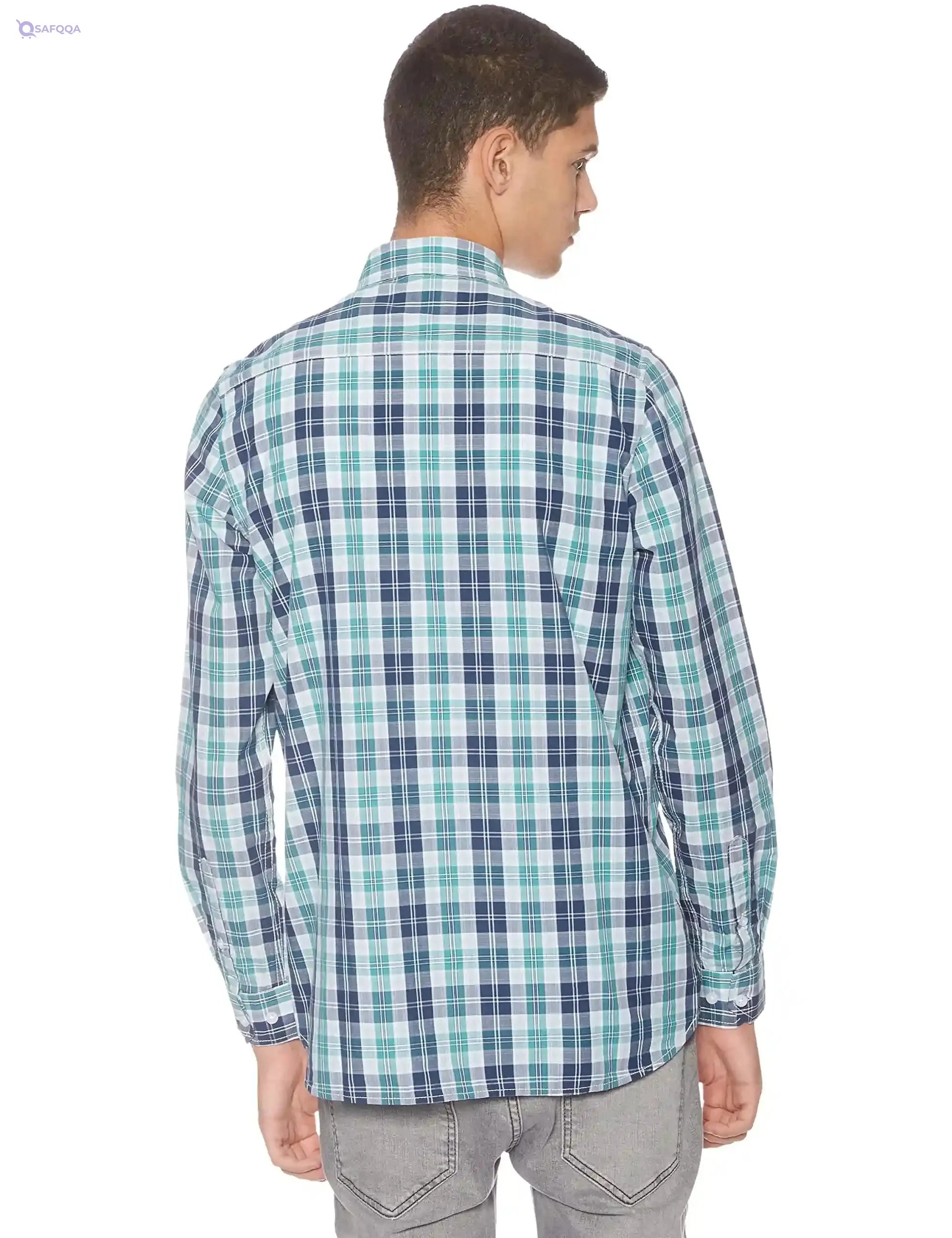 CUBA mens Cuba Checkered Long Sleeves Shirt - Safqqa Egypt