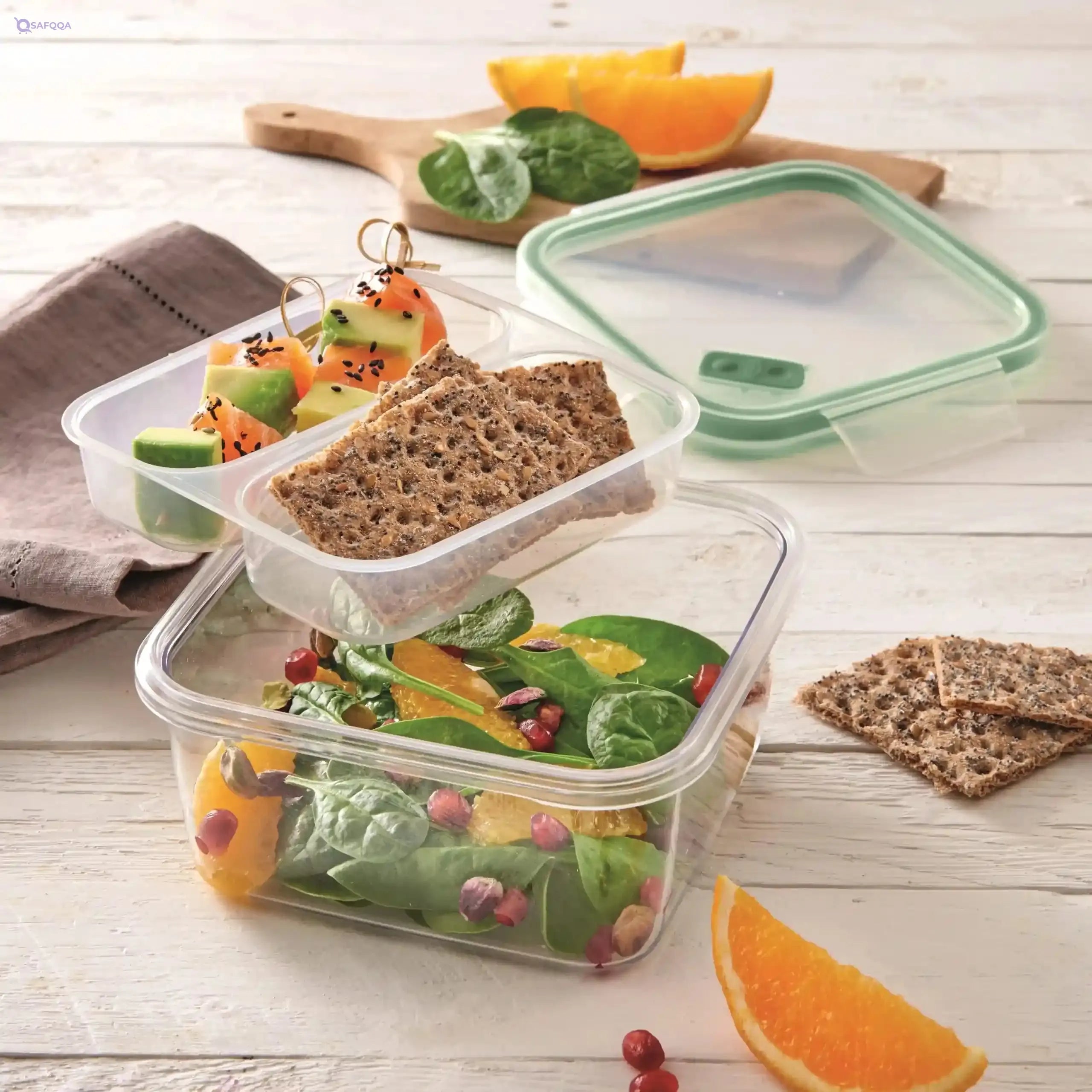 Snips Plastic LUNCH BOX RENEW SQUARE 0,80 LITER) - Safqqa