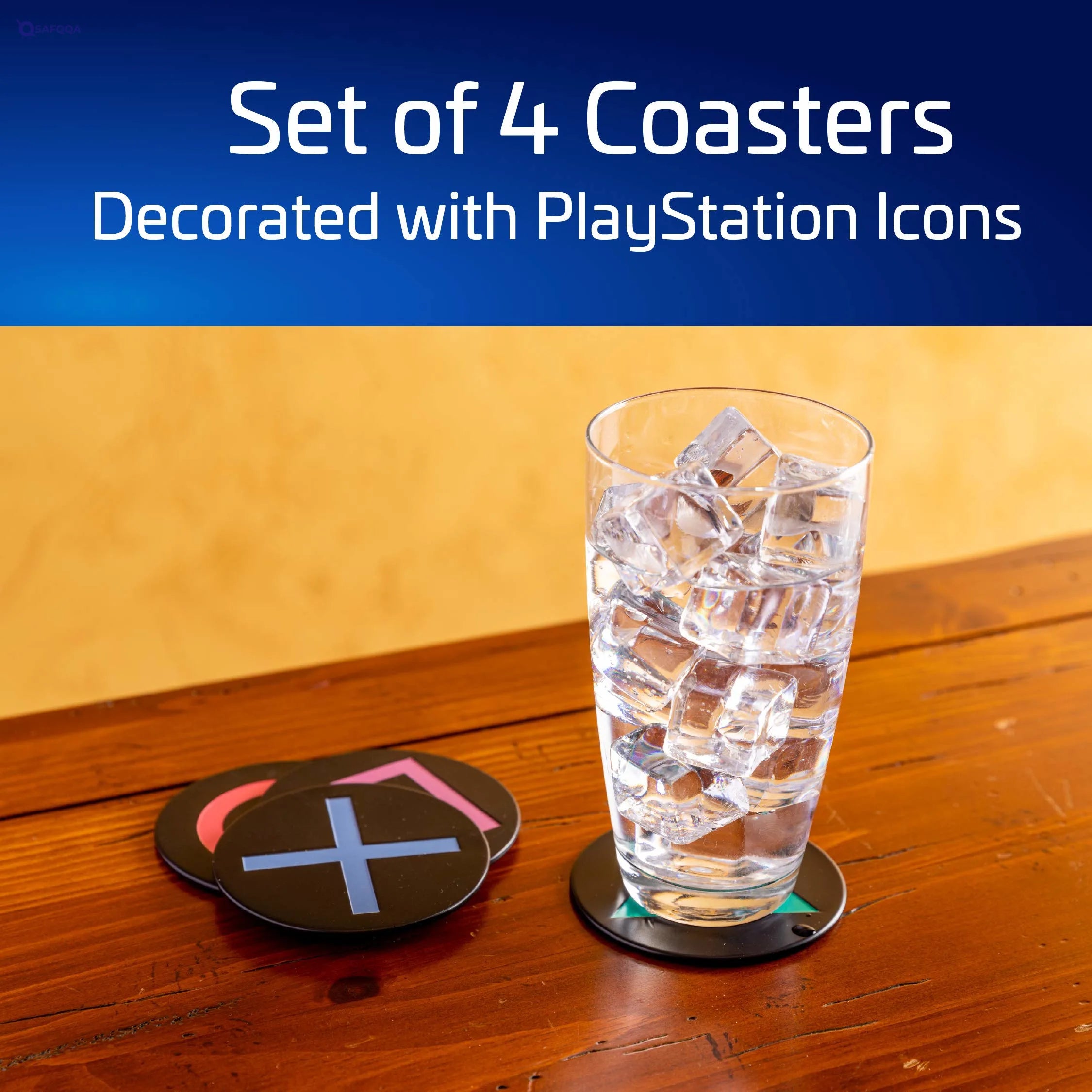 PlayStation Metal Coasters – Stylish Surface Protection - Safqqa