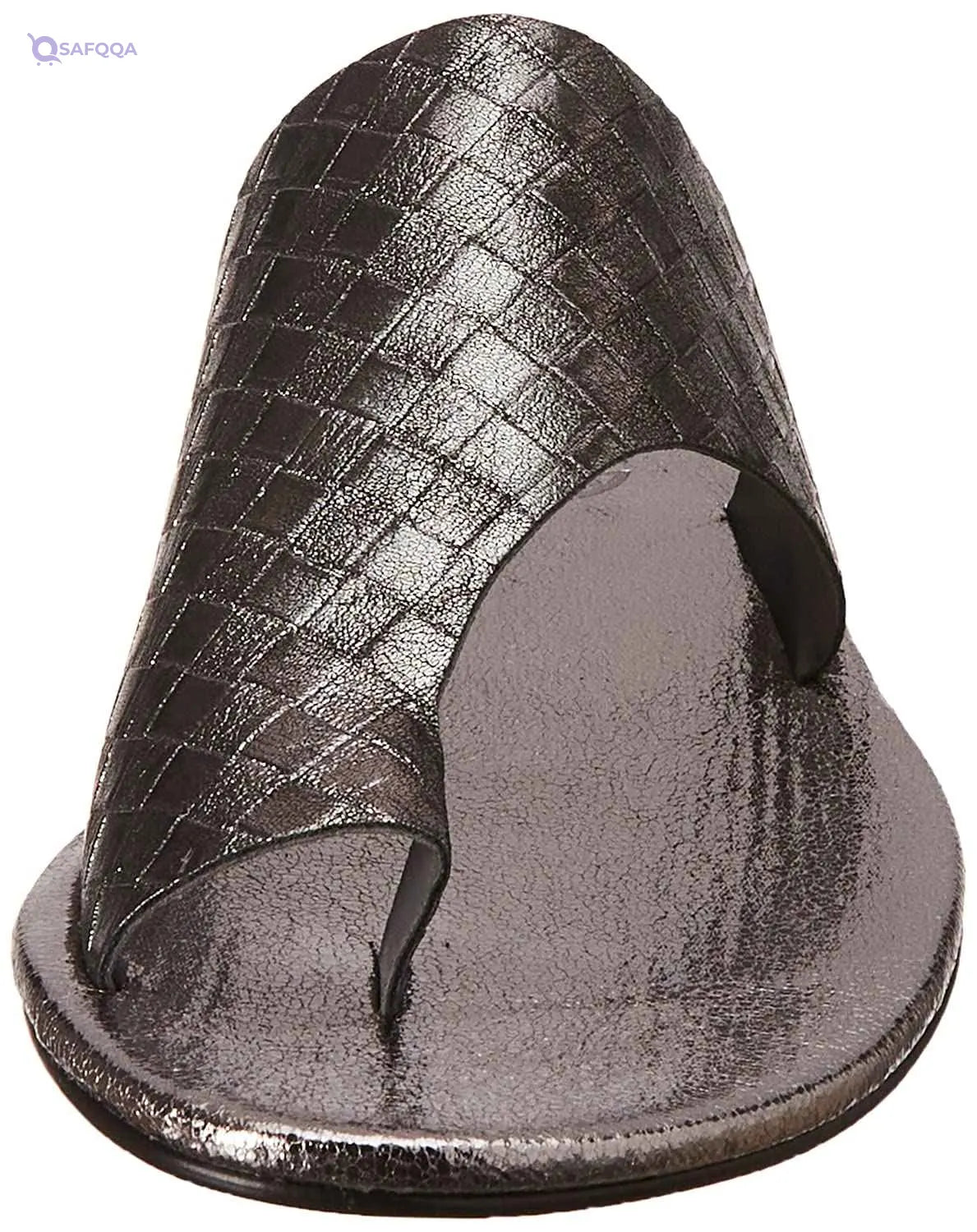 Toe Loop Embossed Pattern Flat Slippers for Women - Safqqa Egypt