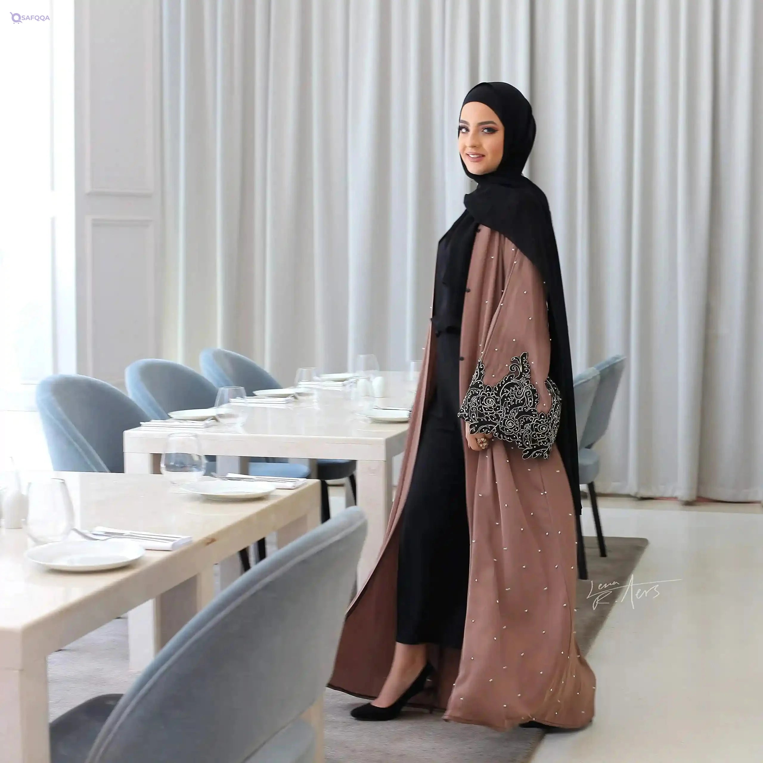 Nukhbaa Premium Abaya – Elegant Modest Wear for Women - Safqqa