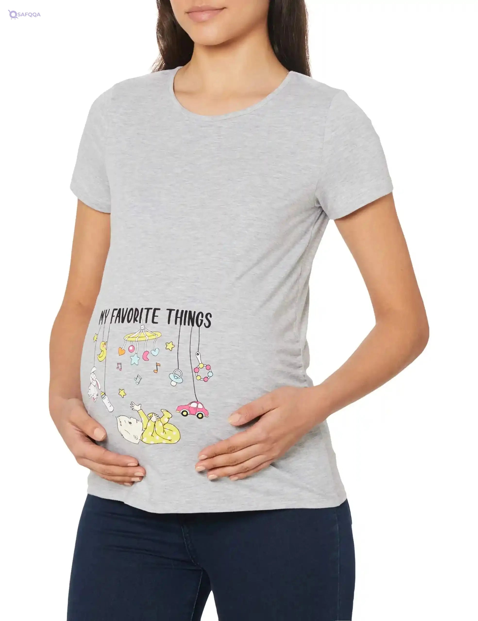 "Women's Short Sleeve Printed T-Shirt - DeFacto" - Safqqa Egypt