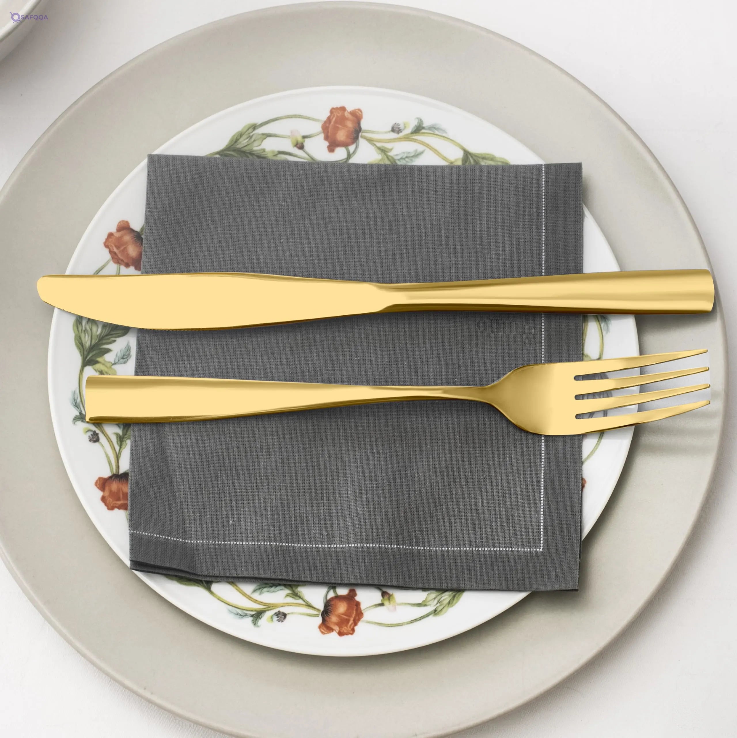 Otto Koning  Stainless Steel Flatware Set for 6 People - Safqqa