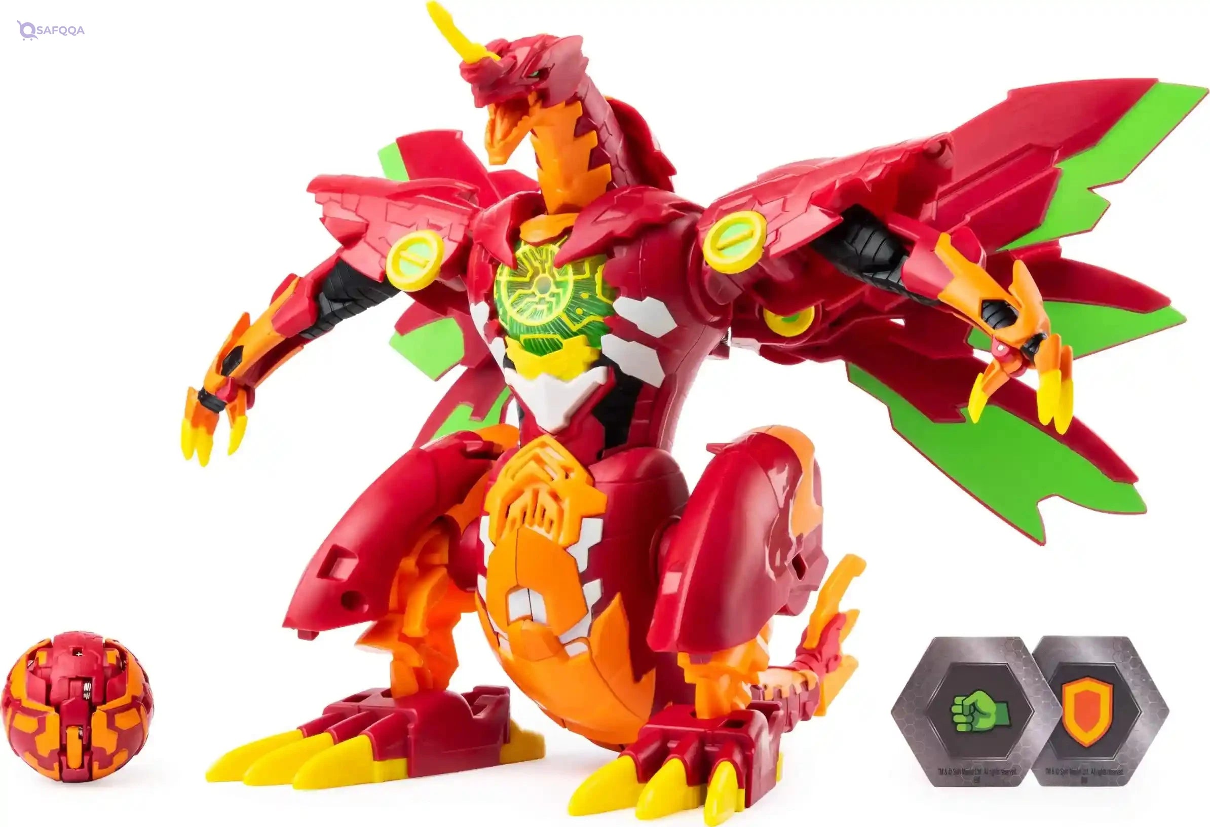 BAKUGAN DBAKUGAN Dragonoid Maximus 20.3cm Transforming Figure with Lights and Sounds - For Ages 6 and Upragonoid Maximus 20.3cm Transforming Figure with Lights and Sounds, for Ages 6 and Up - Safqqa Egypt