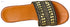 Sway Slides – 1cm Heel, Laced Canvas with a Touch of Gold Glitter - Safqqa Egypt