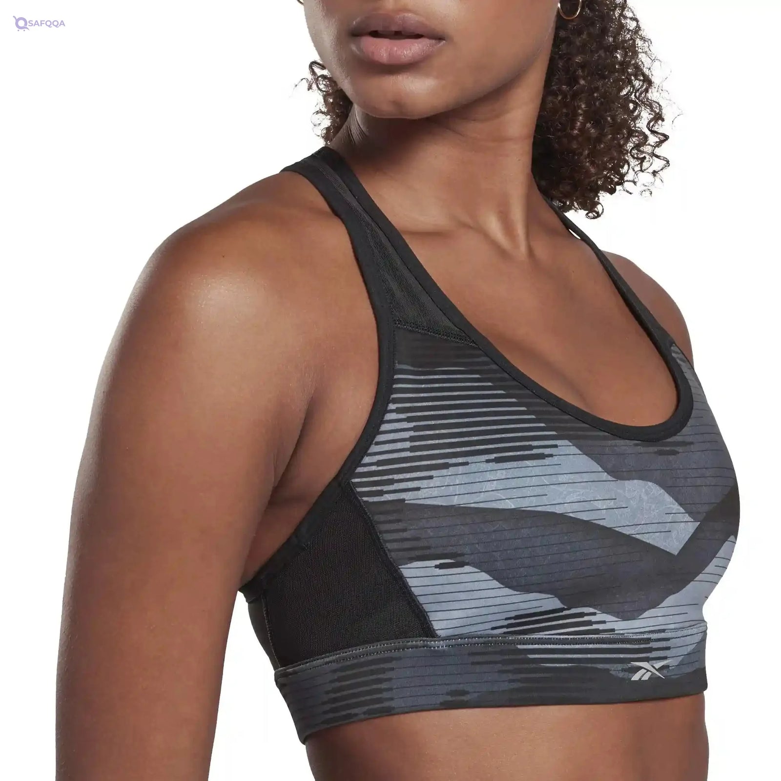 Reebok Women's Re Lux Racer Bra-AOP Sports Bra - Safqqa