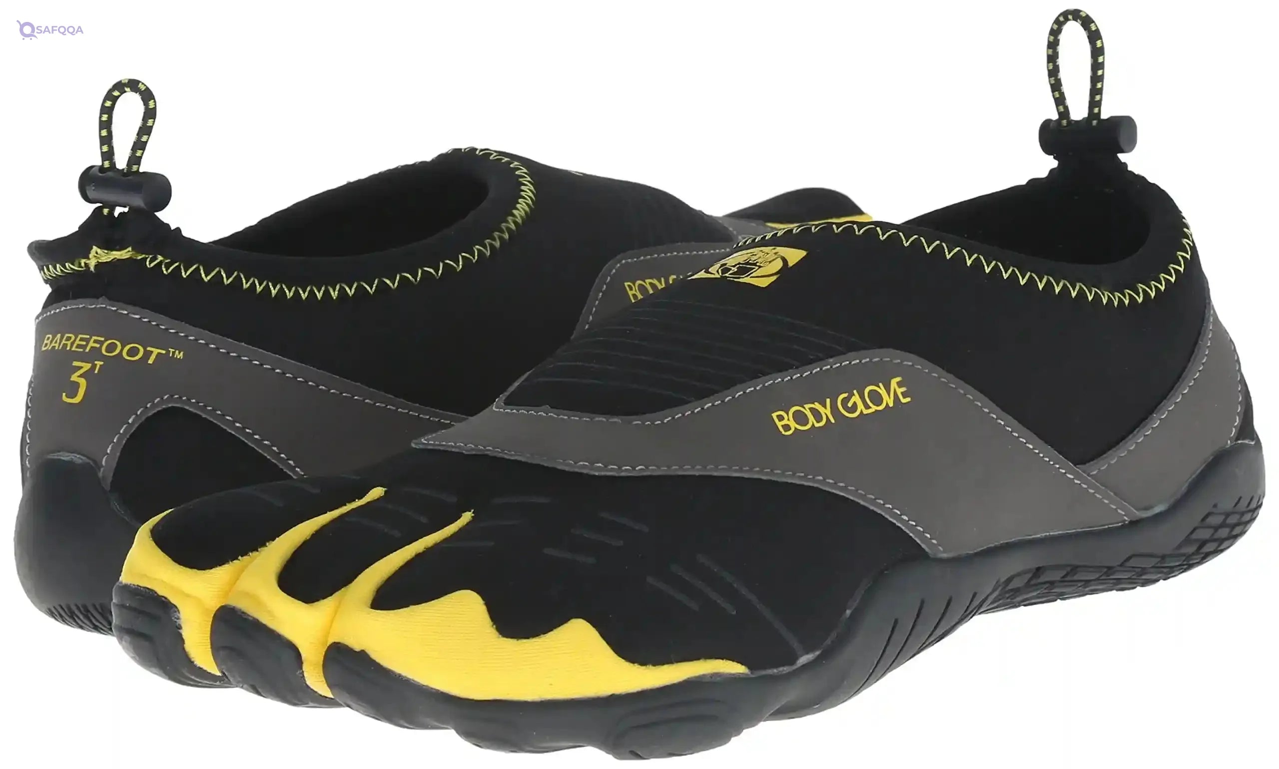 Body Glove Men's 3T Barefoot Cinch Water Shoe, Black Yellow, - Safqqa