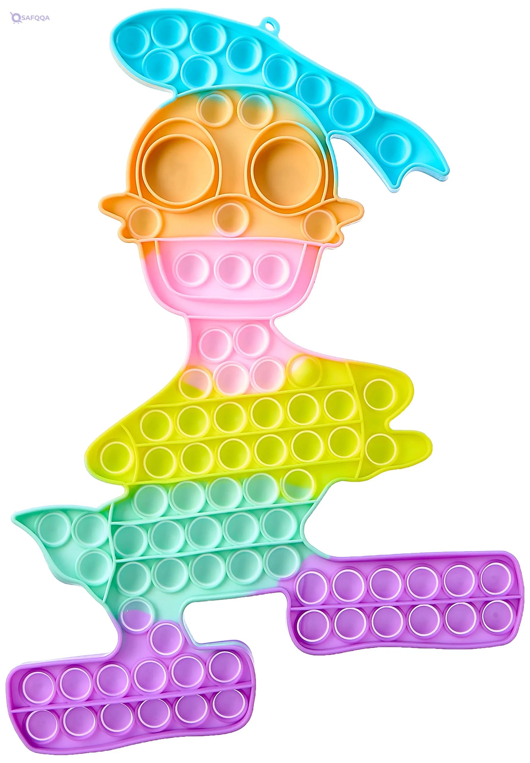 Bingo Pop It In The Shape Of a Duck , Made from soft, durable, and non-toxic silicone - Safqqa