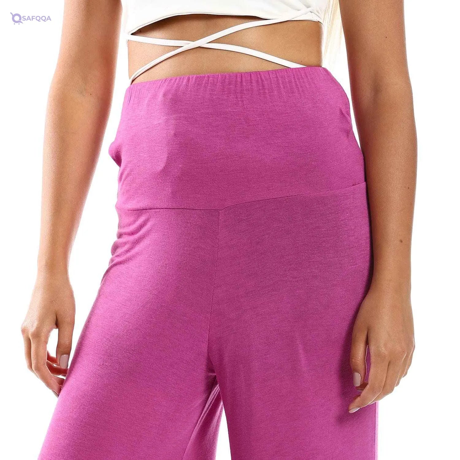 Jamila Women Solid Pattern Flare Fit Pants - Safqqa Egypt