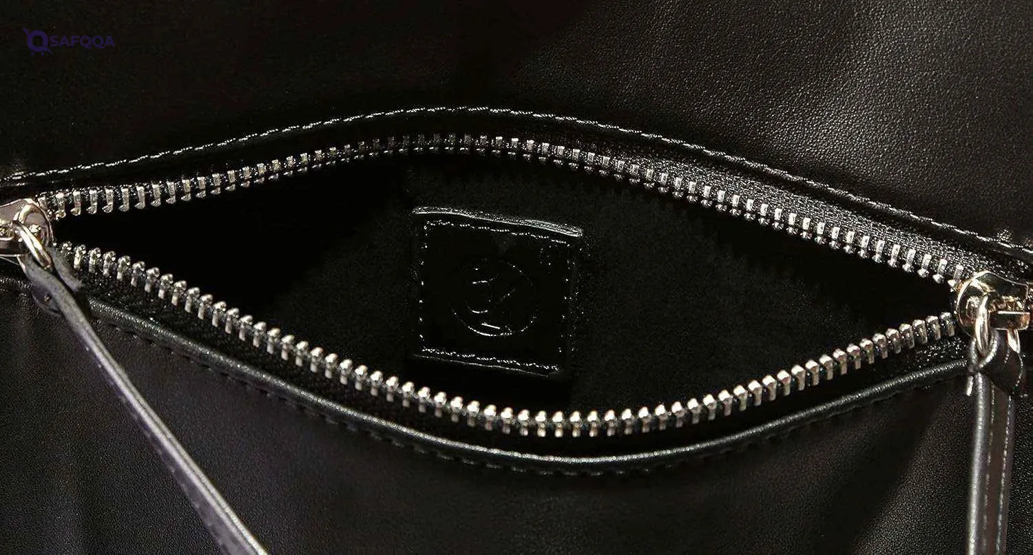 34 By Amr Diab Men's Crossbody Bag with Small Logo and Zipper - Black, One Size - Safqqa Egypt