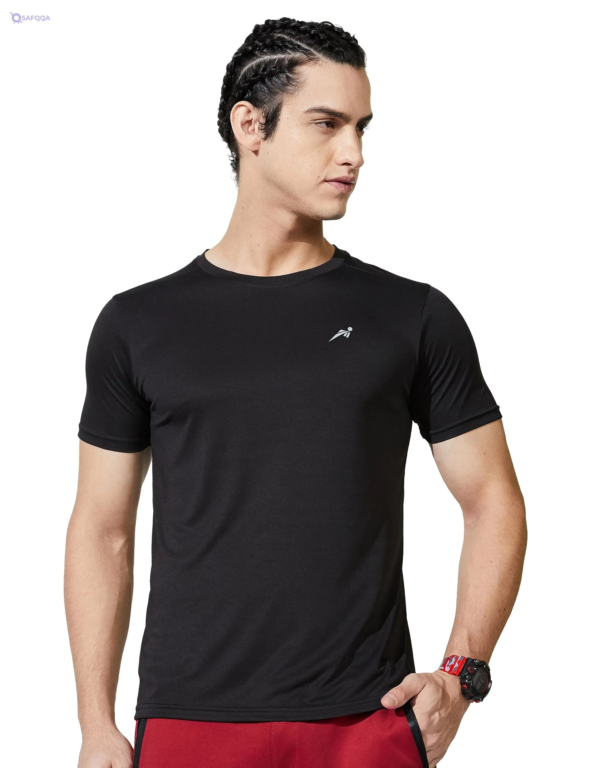 Symactive Men’s Regular Fit Sports T-Shirt - Safqqa