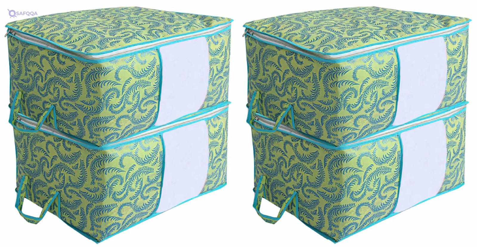 Kuber Industries Metallic Print Under-Bed Storage Bag - Safqqa