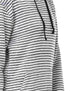 Hairline Stripes Kangaroo Pockets Drawstring Hoodie For Women,Long sleeves with ribbed cuffs for a snug fit.. - Safqqa